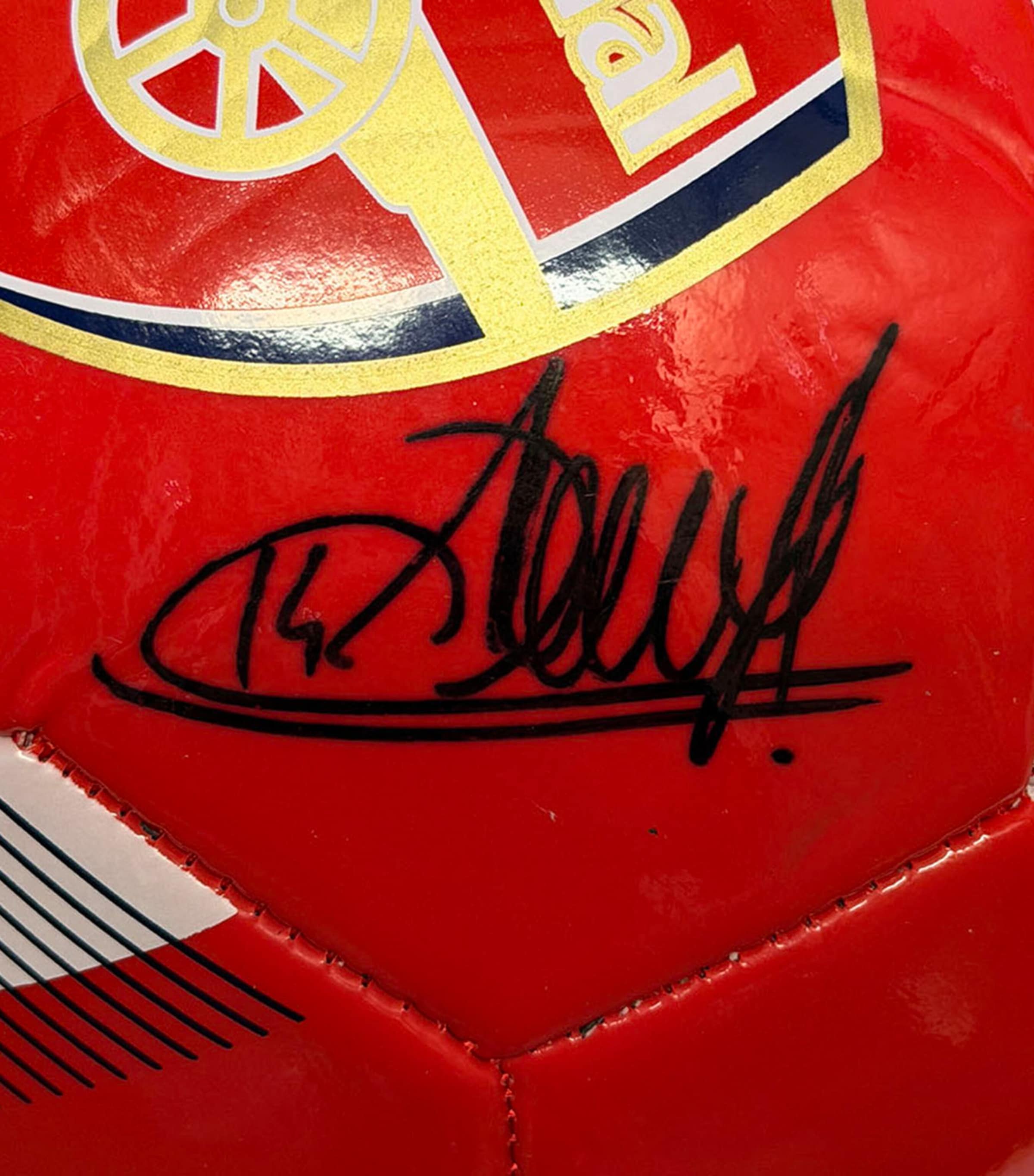 Leipzig Galleries Thierry Henry Autographed Football Image 2