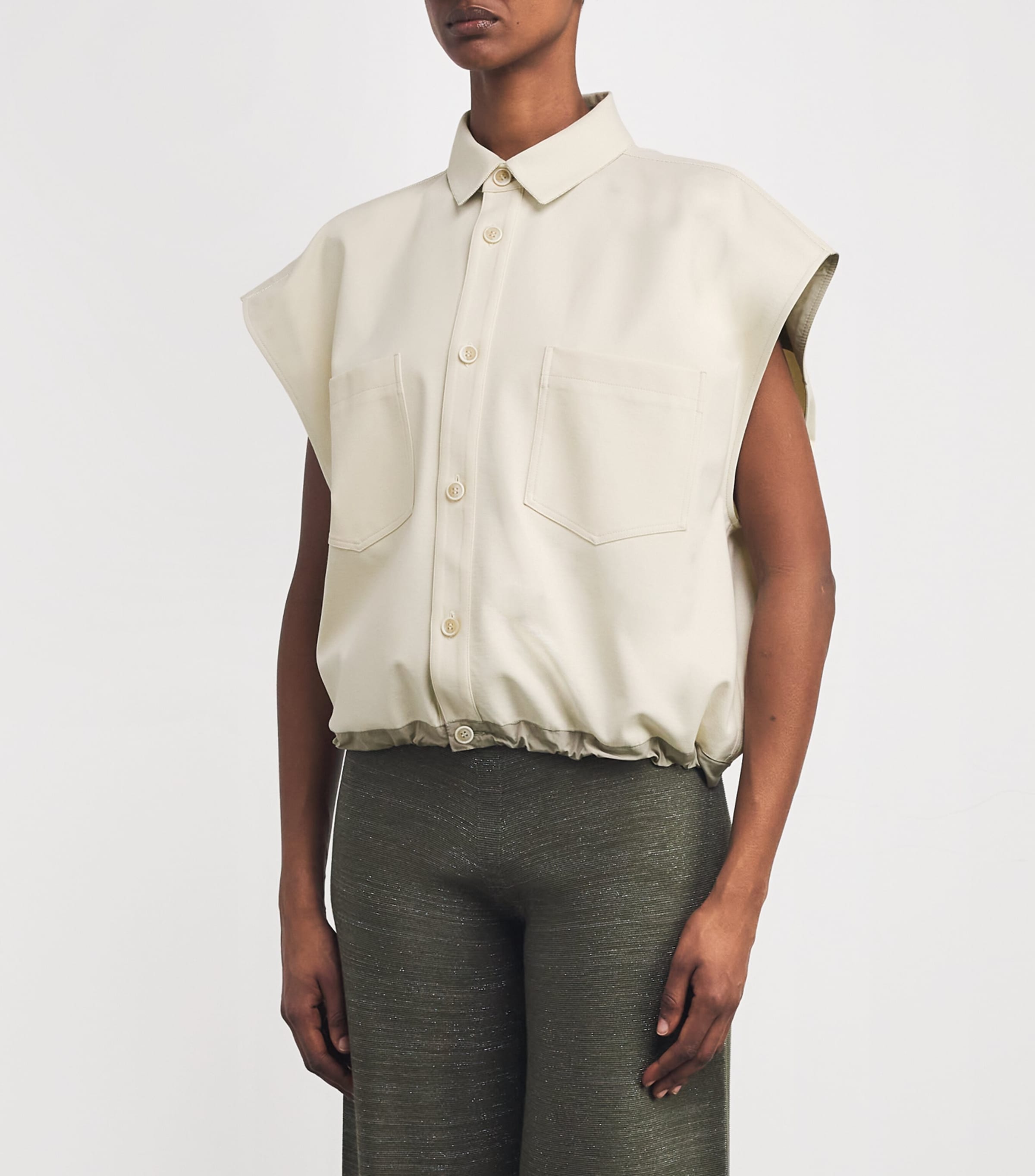 Fabiana Filippi Sleeveless Drawstring Shirt | Harrods KR
