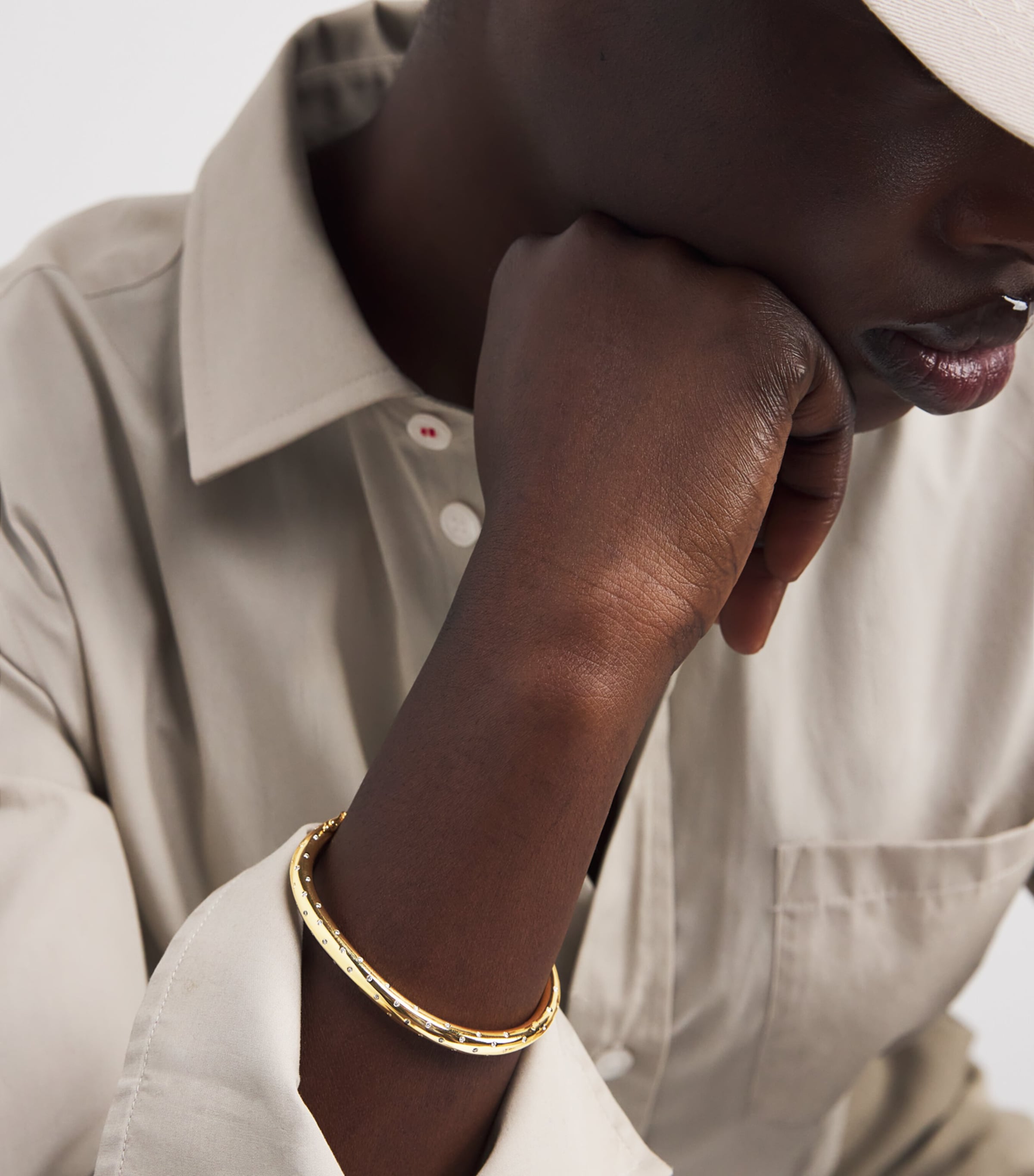 Yellow Gold and Diamond Cosmo Orion Bangle YELLOW GOLD Image 2