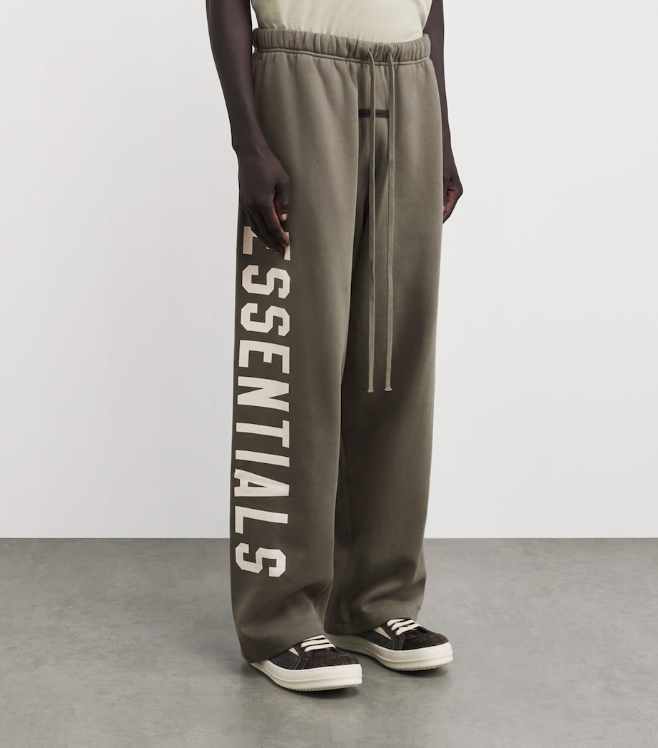 Cotton-Blend Wide-Leg Sweatpants MOSS Image 3