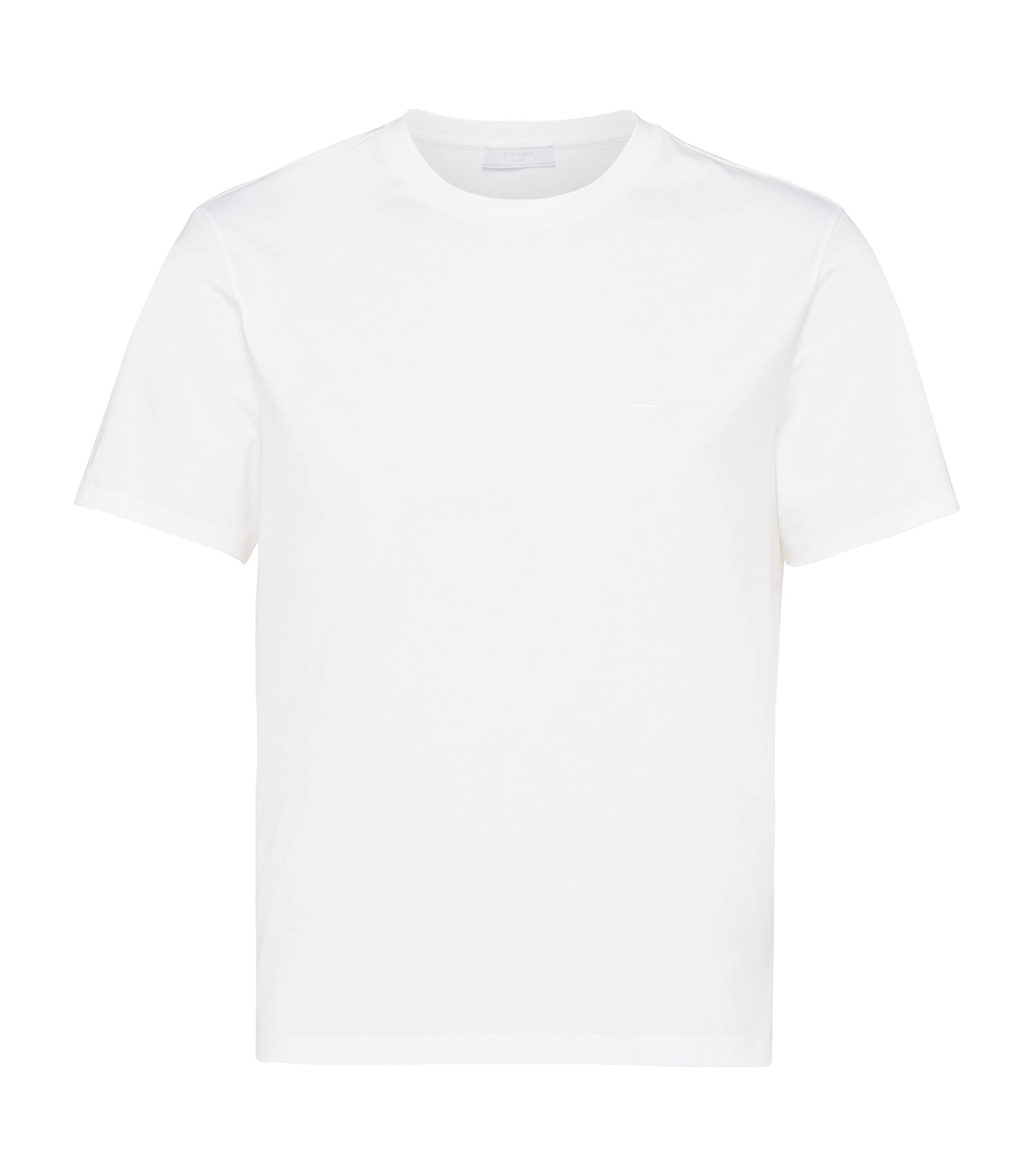 Shop Prada Logo T-shirt In White