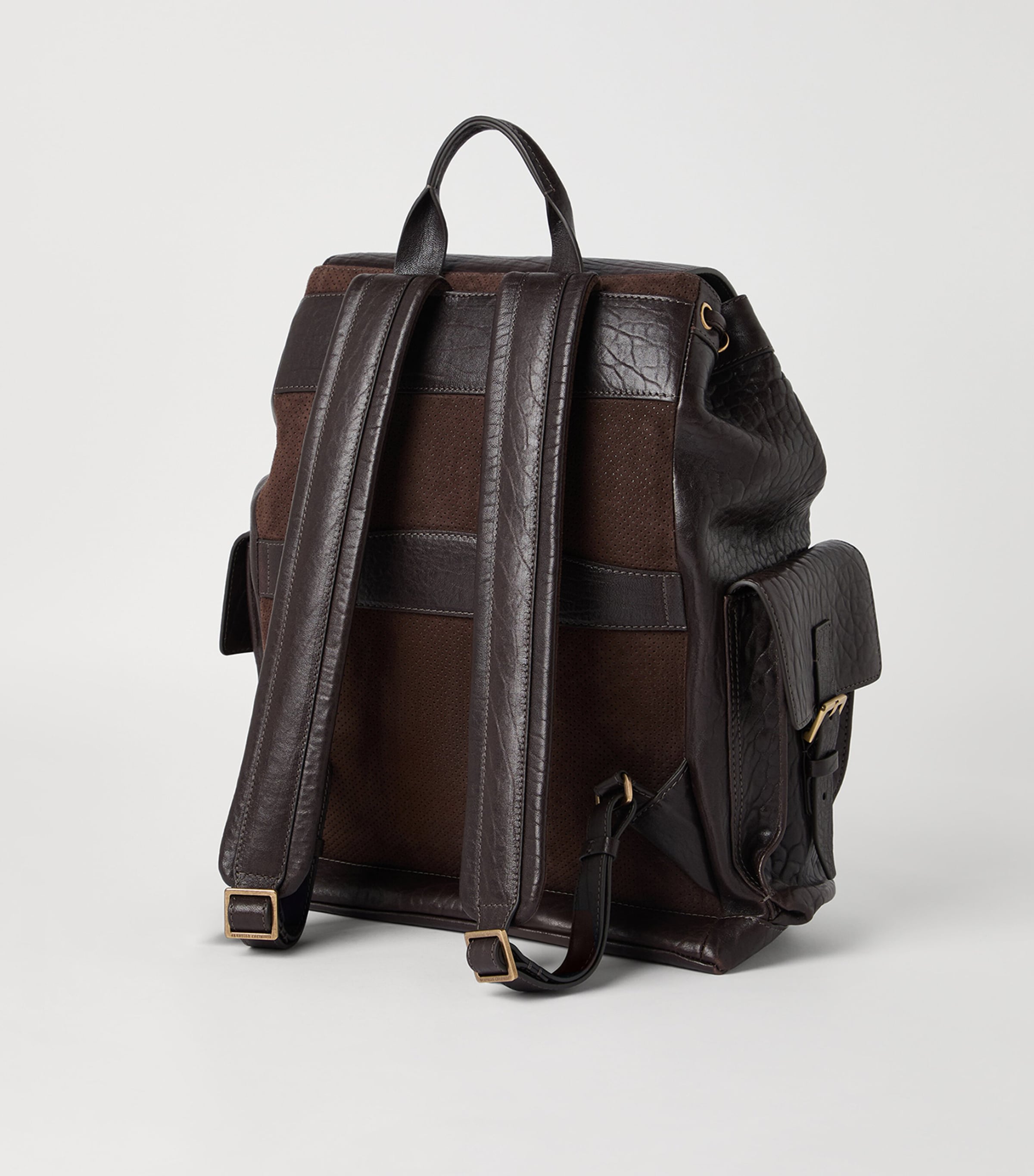 Leather Flap Closure Backpack C4214 Image 3