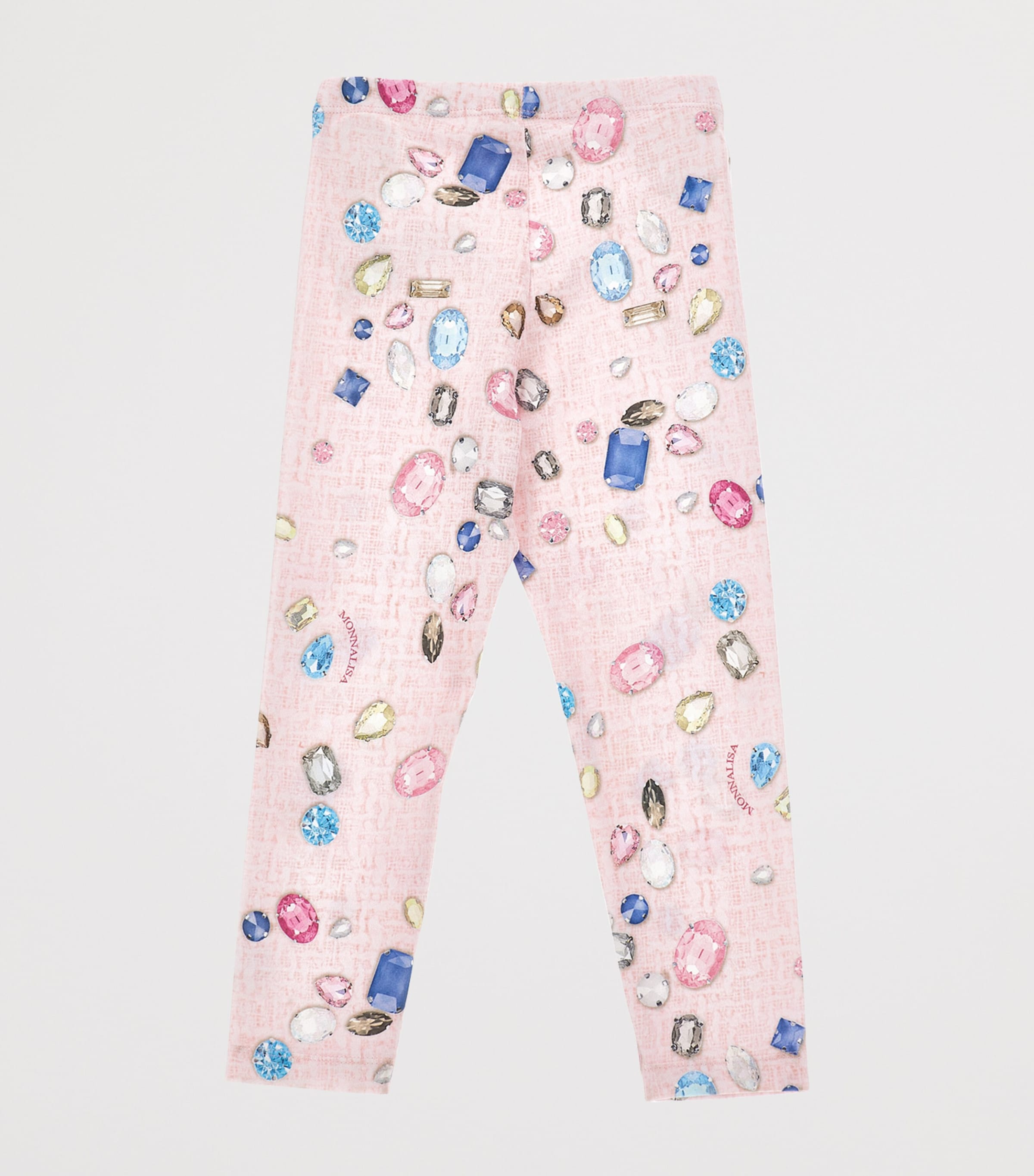 Stretch-Cotton Gem Print Leggings (2-12 Years) ROSA FAIRYTALE Image 2