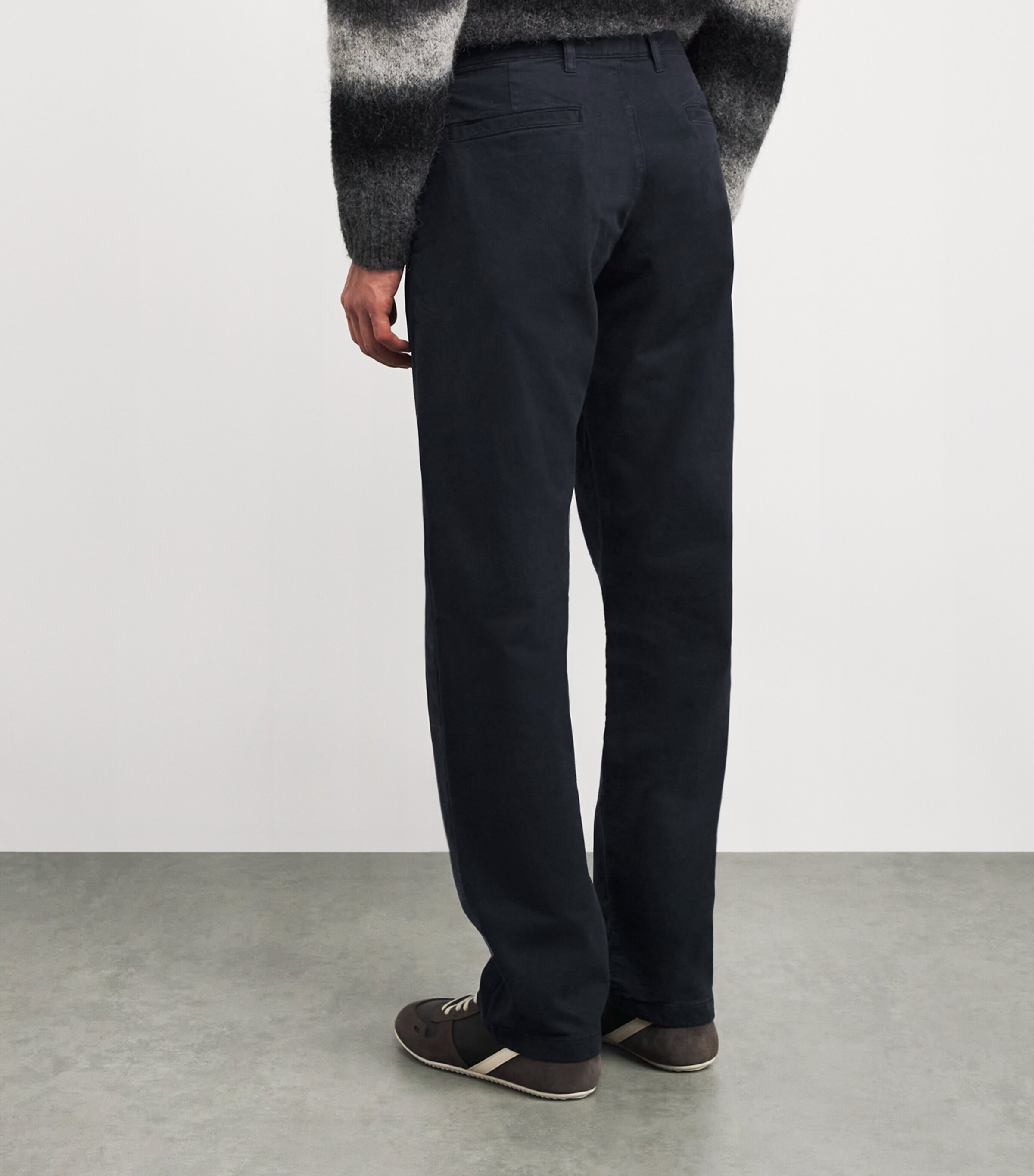 Stretch-Organic Cotton Aden Chinos NAVY BLUE Image 4