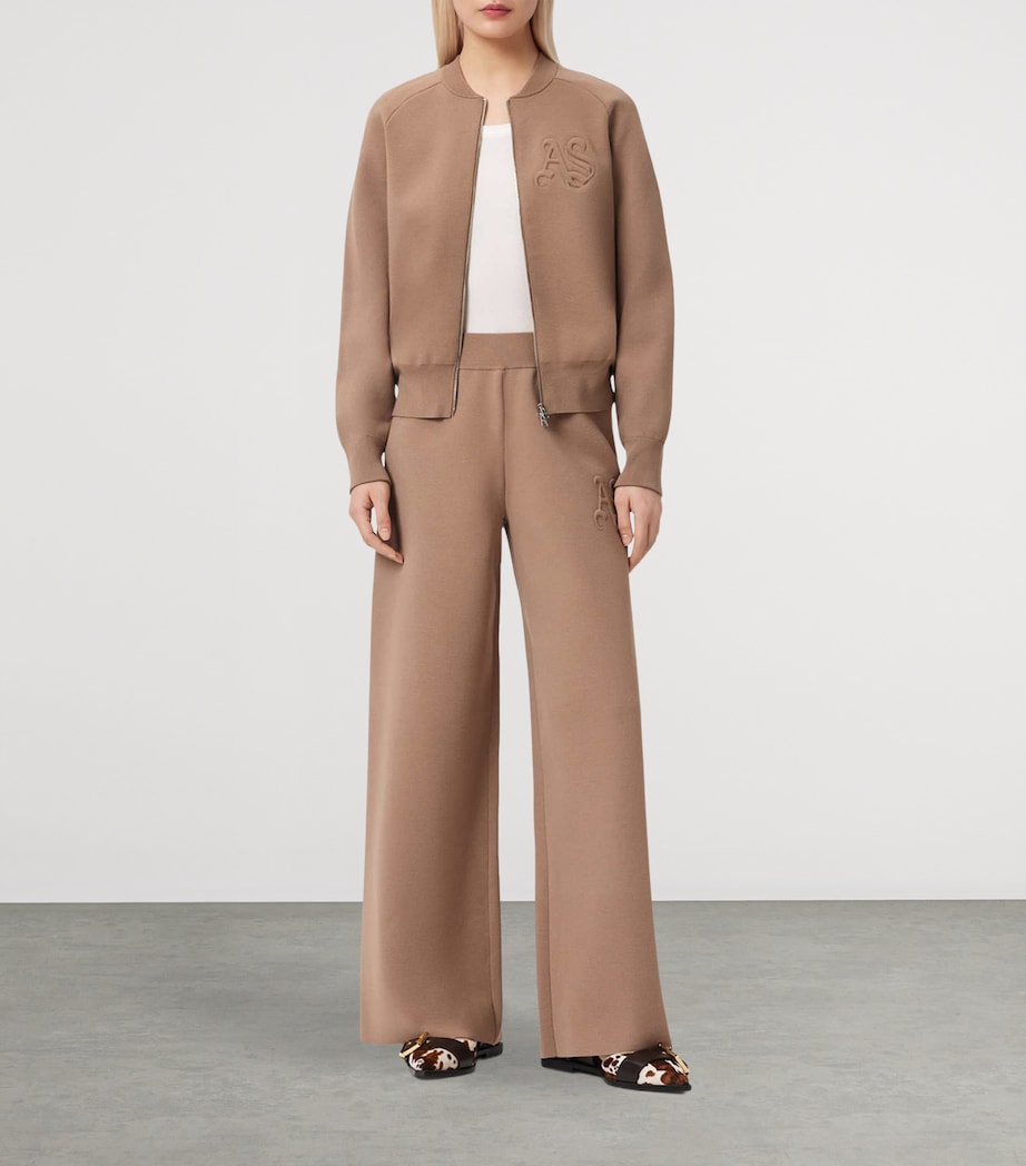 AllSaints Womens Sonny Straight Sweatpants Pine Bark Brown Image 5