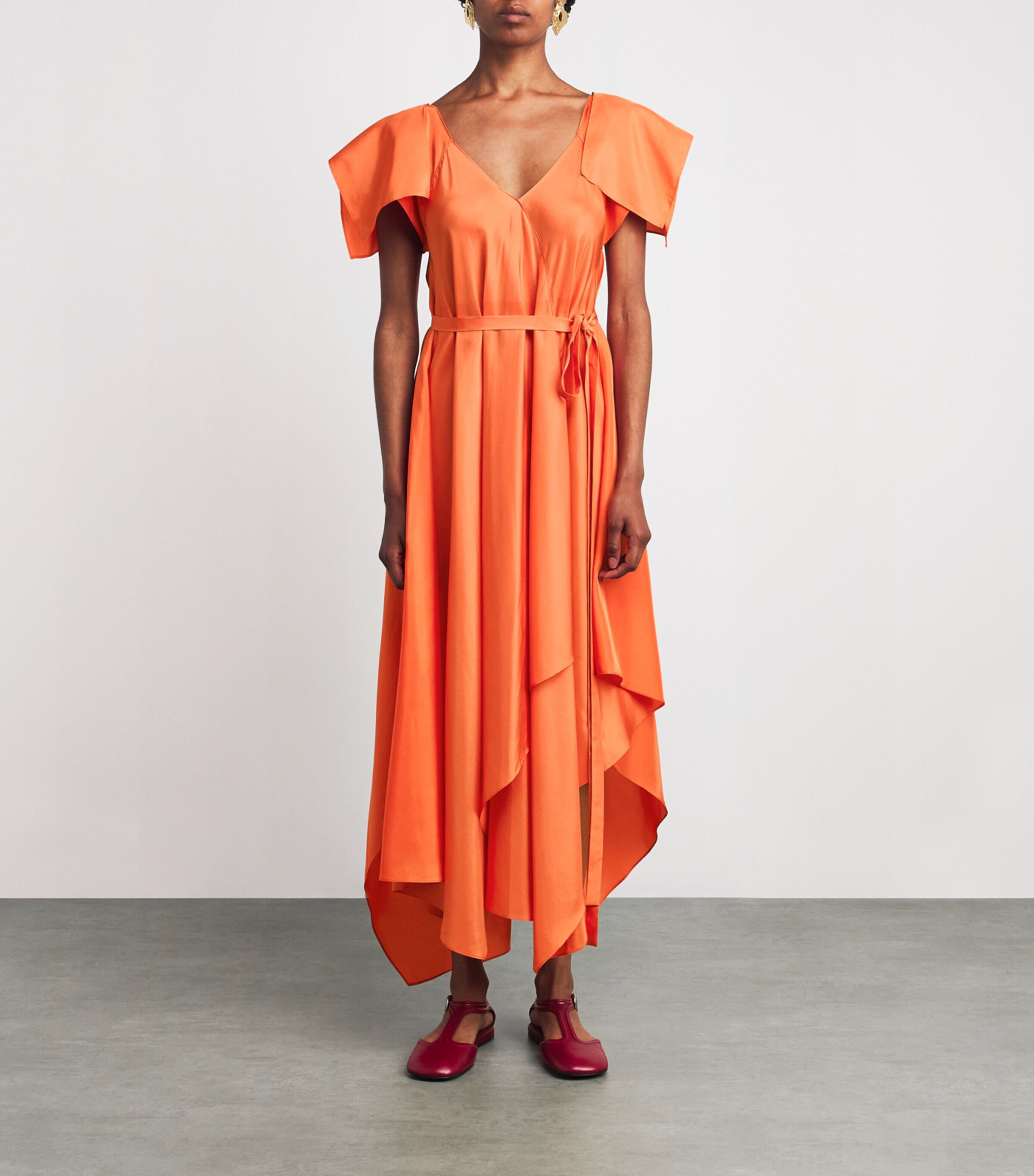 joseph orange dress Joseph women's orange wool knit dress  Loop Generation