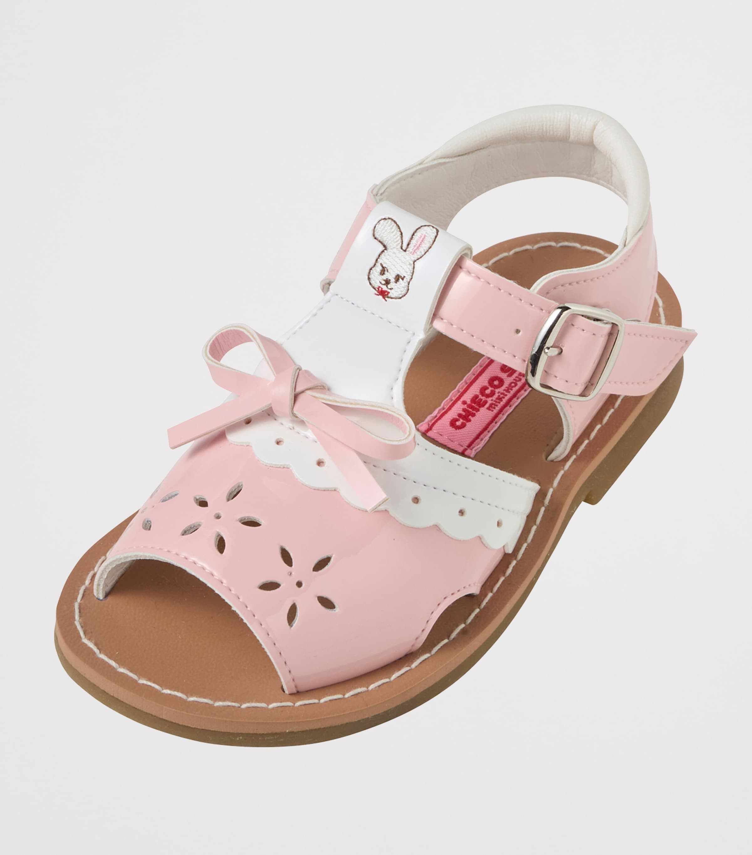 Miki House Scallop-Detail Bunny Sandals Image 5