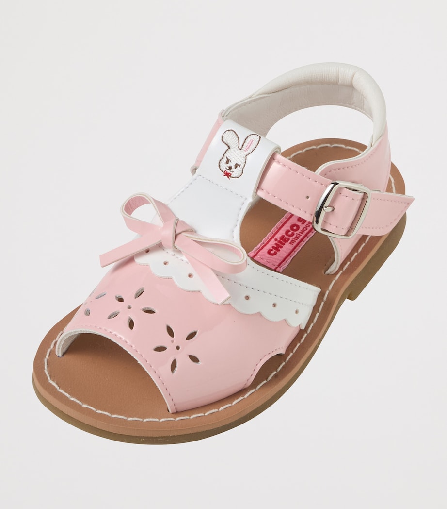 Miki House Scallop-Detail Bunny Sandals Image 5