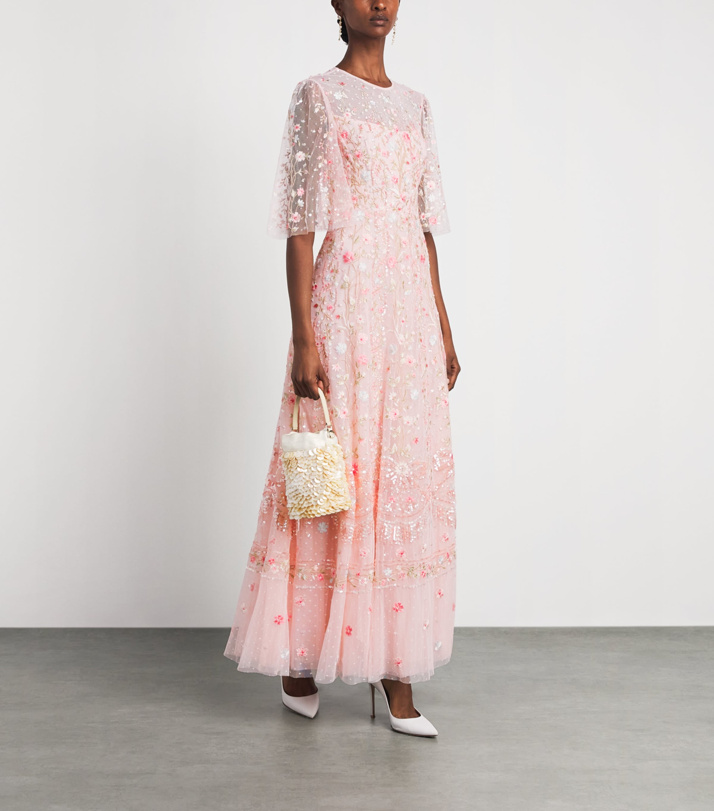 Needle & Thread Womens Rococo Ribbon Gown Dusk Pink Image 2