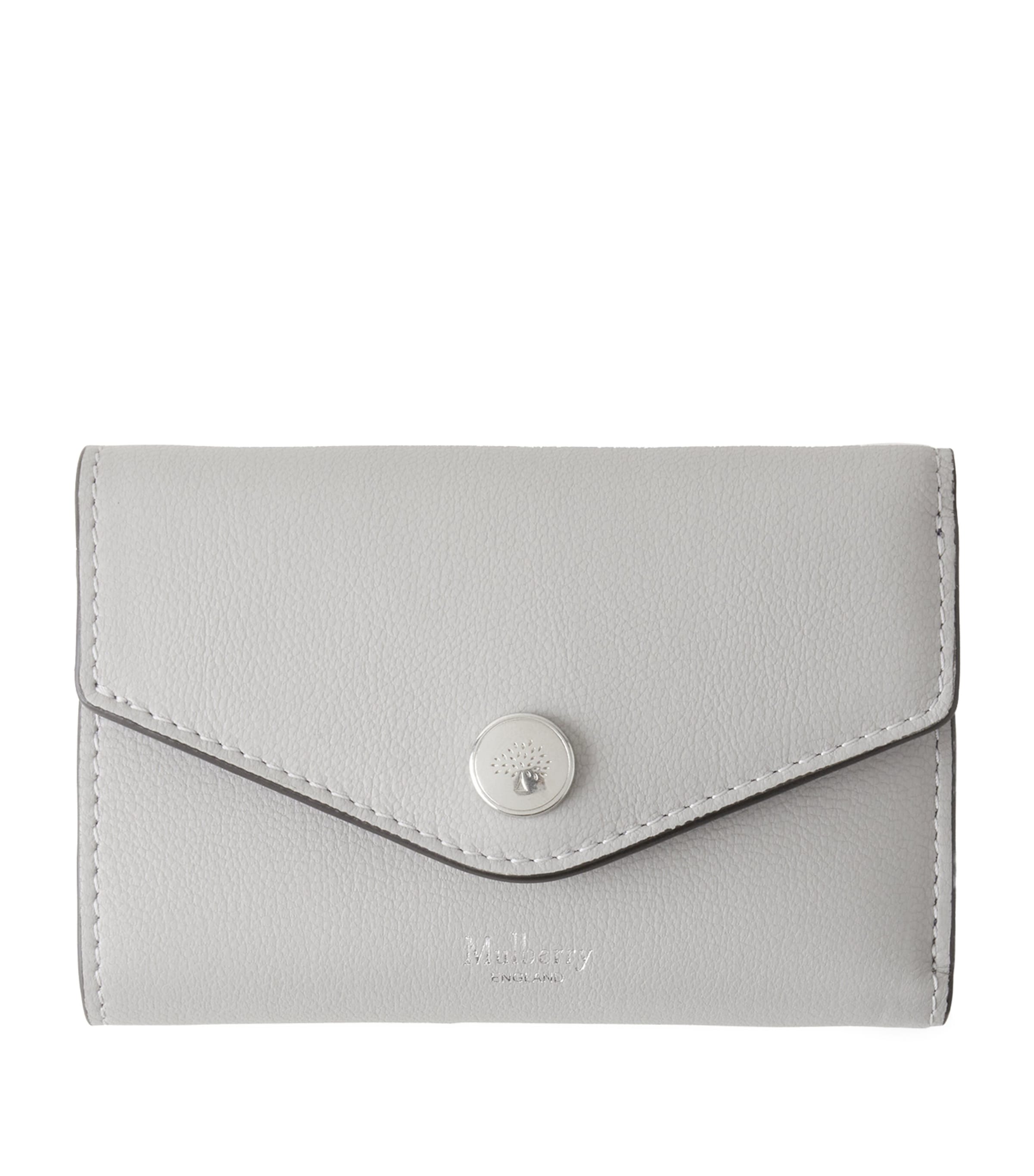 Mulberry Folded Multi-card Wallet In Pale Grey