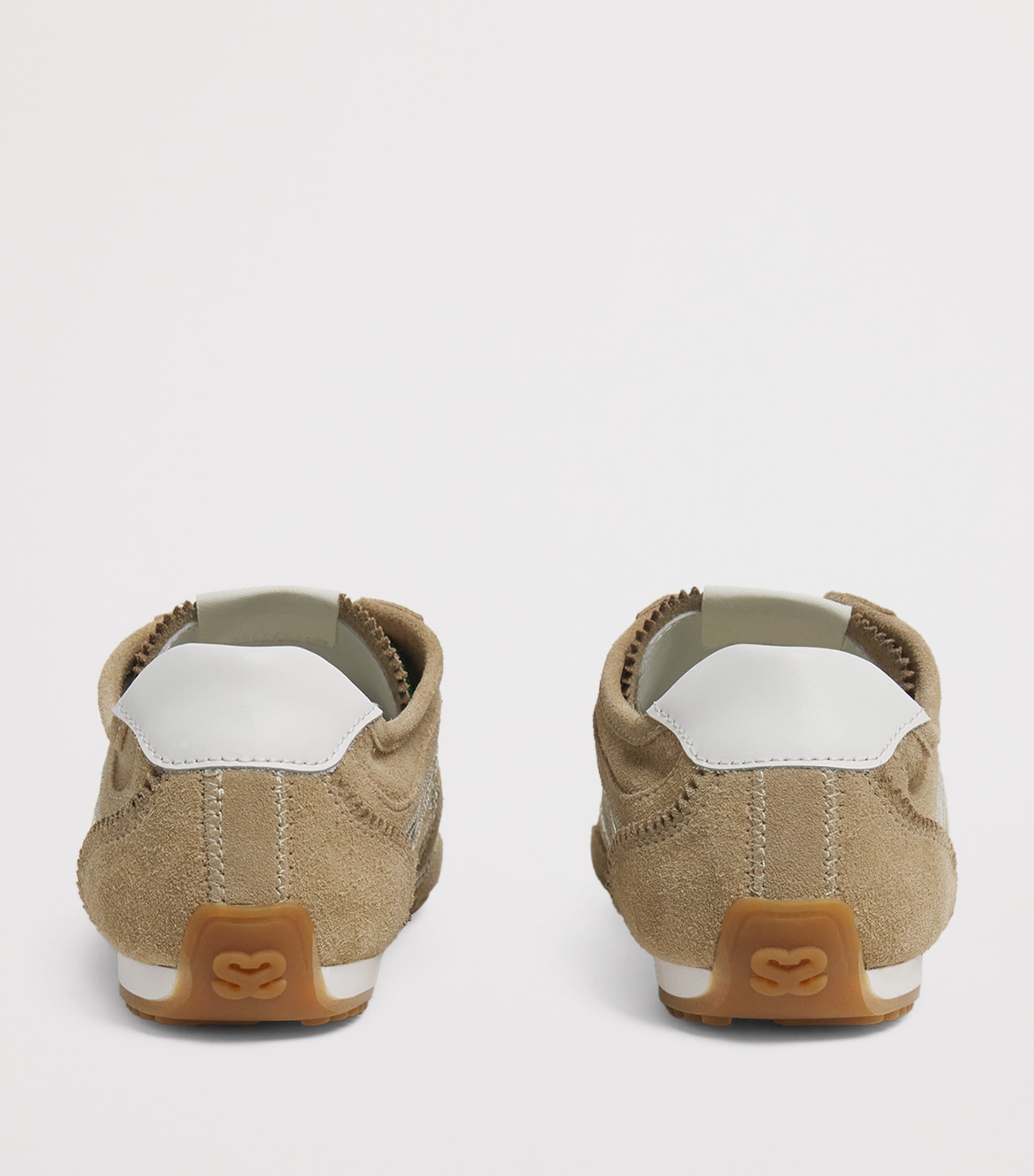 Sandro Paris Suede Light Wave Sneakers Beige Image 6
