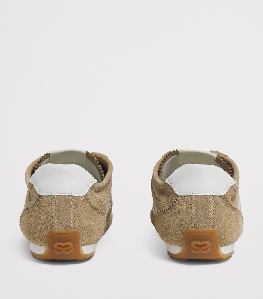 Sandro Paris Suede Light Wave Sneakers Beige Image 6
