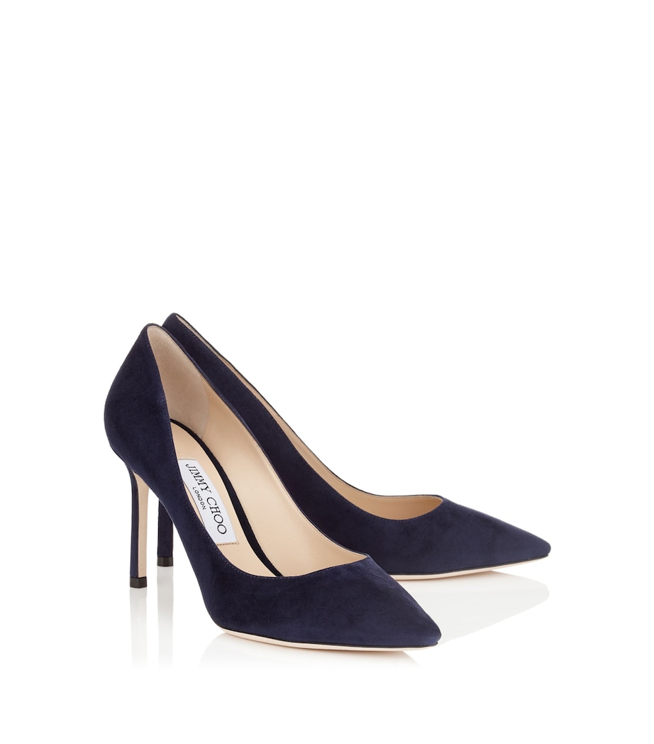 Romy 85 Suede Pumps NAVY Image 2