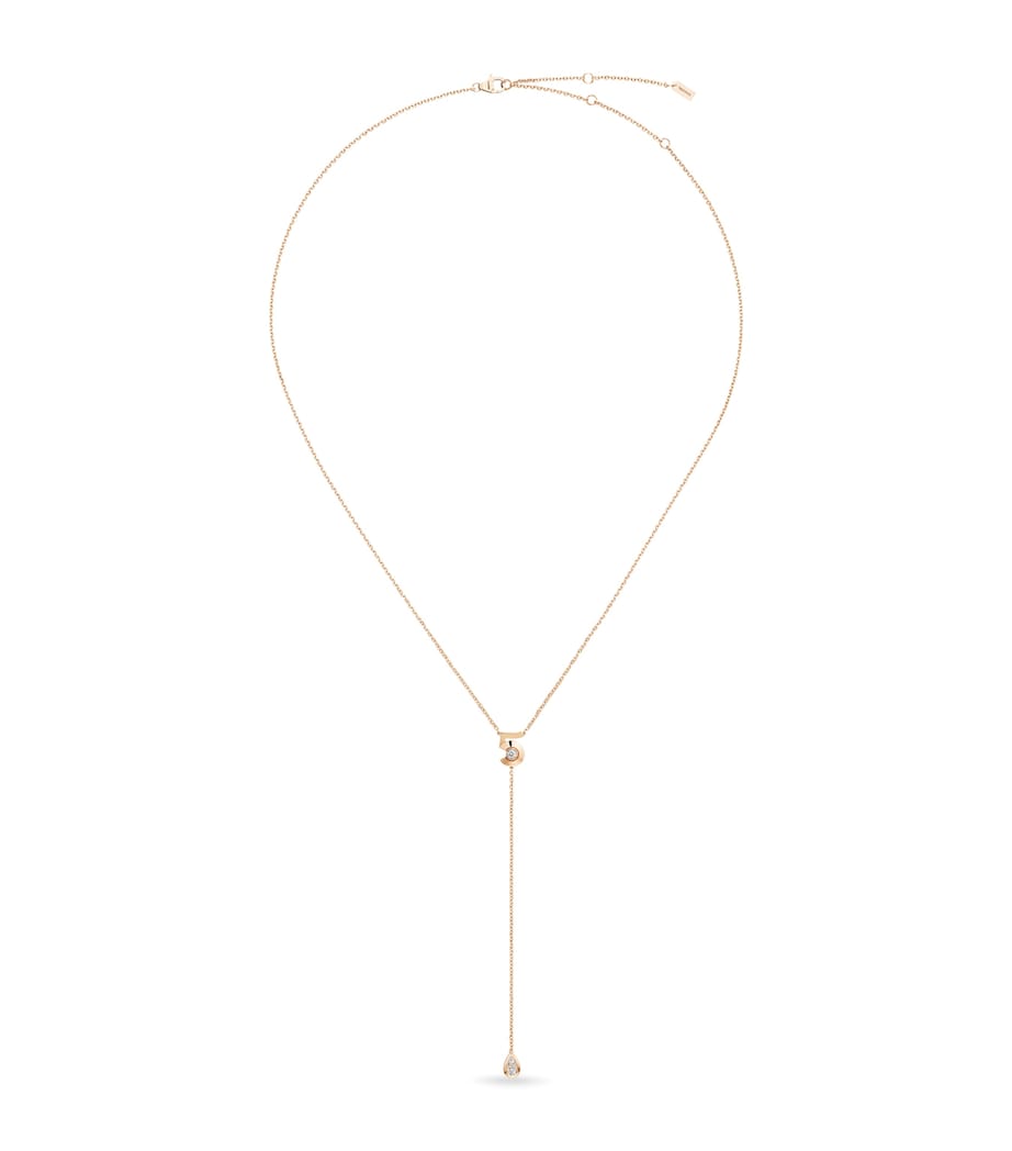 CHANEL Beige Gold and Diamond Extrait de N°5 Necklace Beige Gold Image 1