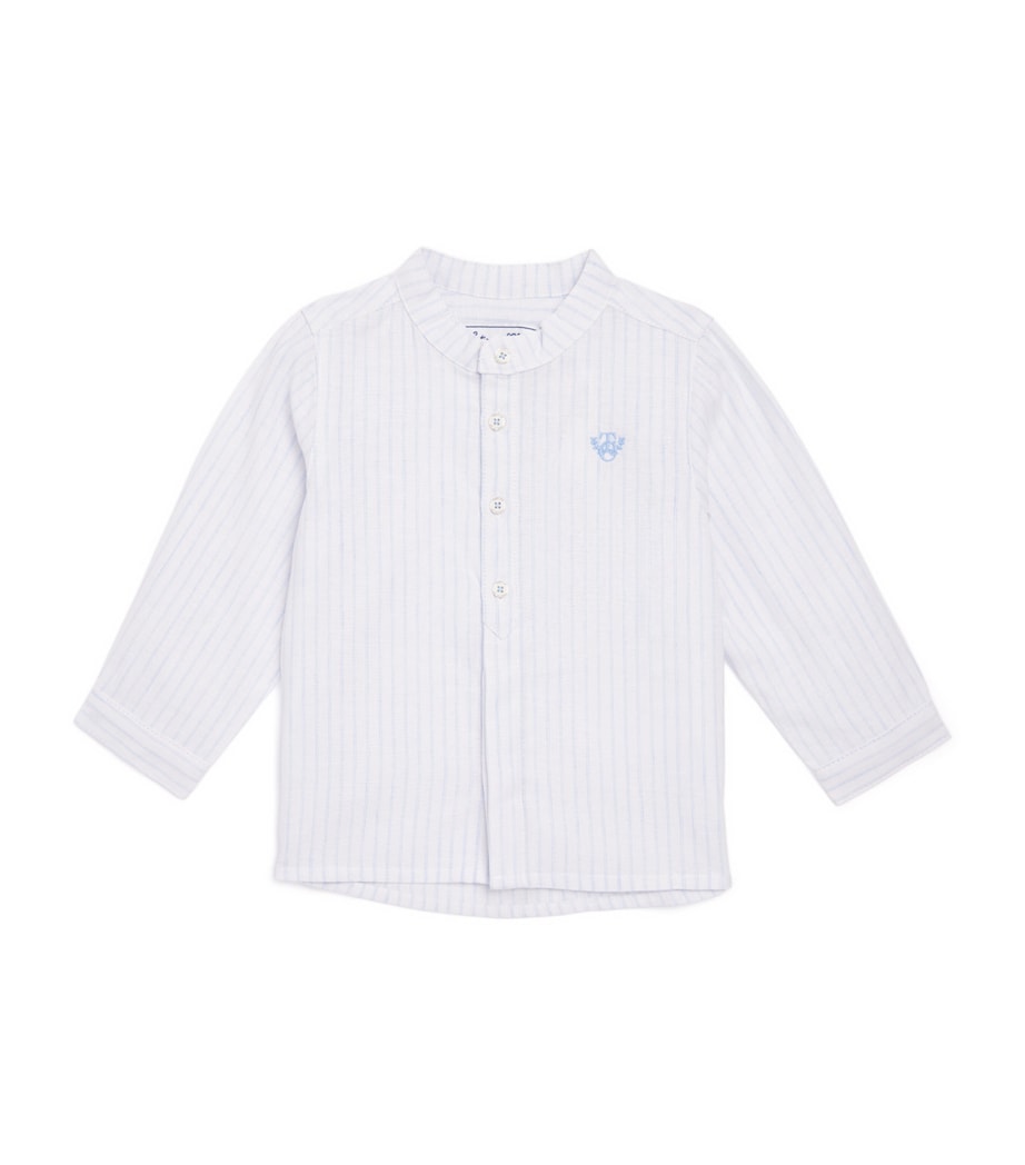 Linen-Cotton Striped Shirt (3 Months-4 Years) CIEL Image 1