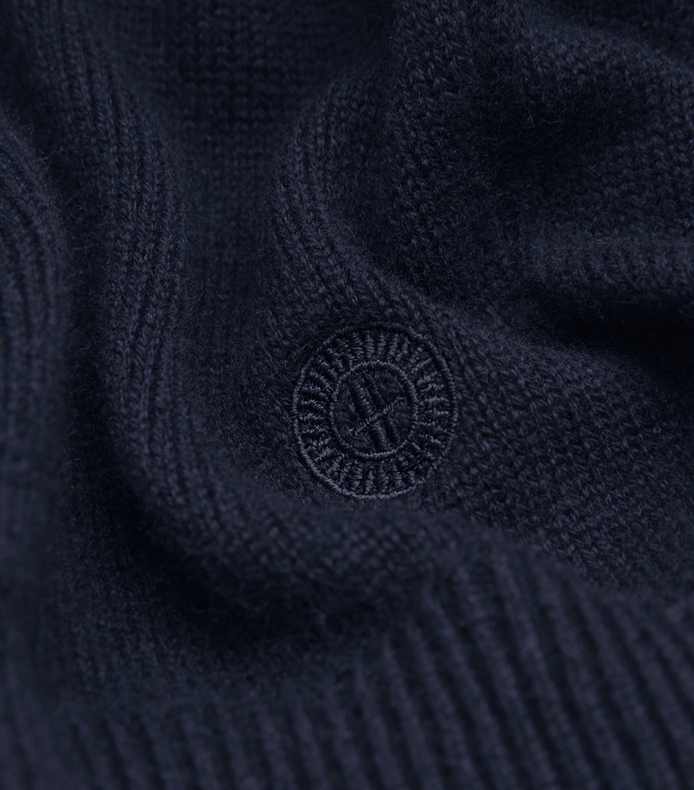 Harrods Mens Cashmere Hoodie T&d Navy Image 5