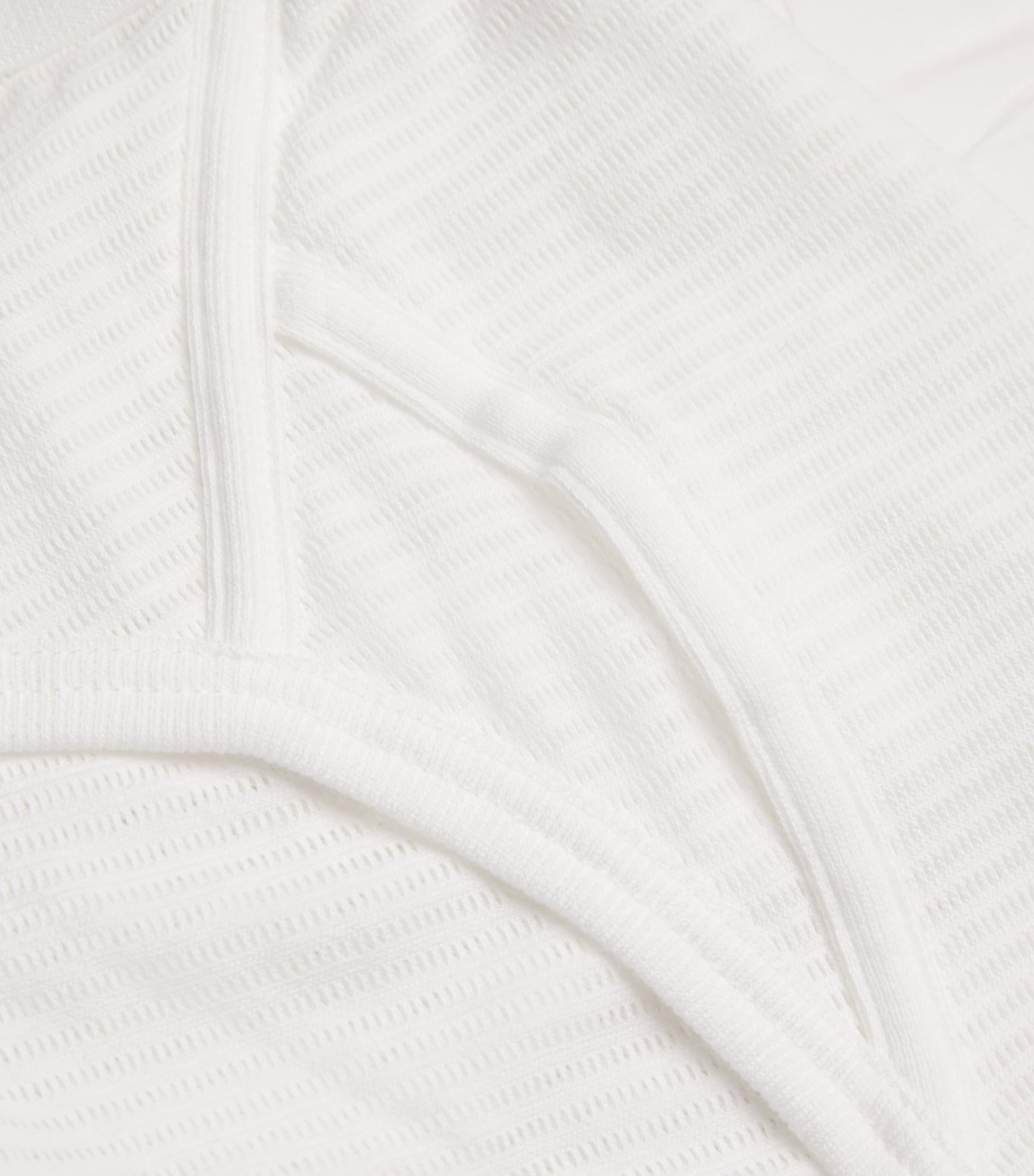 Cotton Mesh Cellular Briefs WHITE Image 5