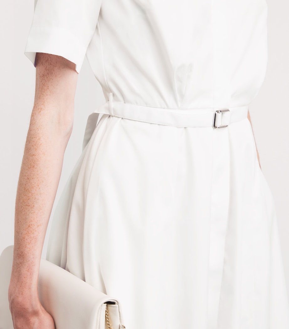Cotton Rubie Midi Shirt Dress WHITE Image 6