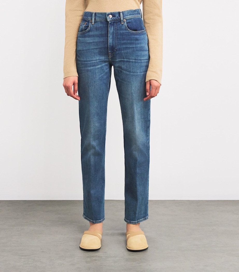 High-Rise Straight Jeans TELESTO WASH Image 3