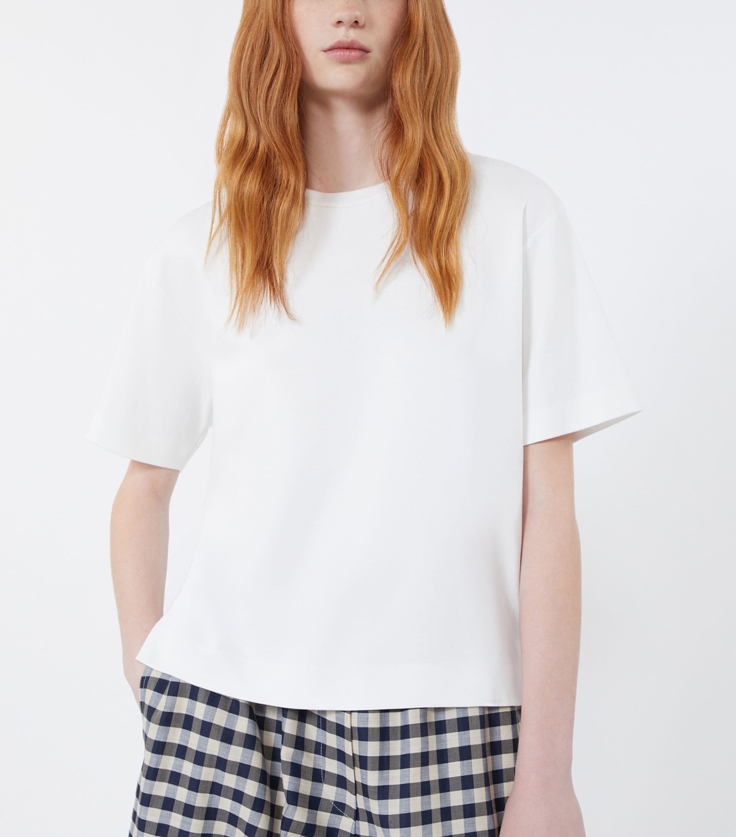 Weekend Max Mara Womens Cotton T-Shirt White Image 5