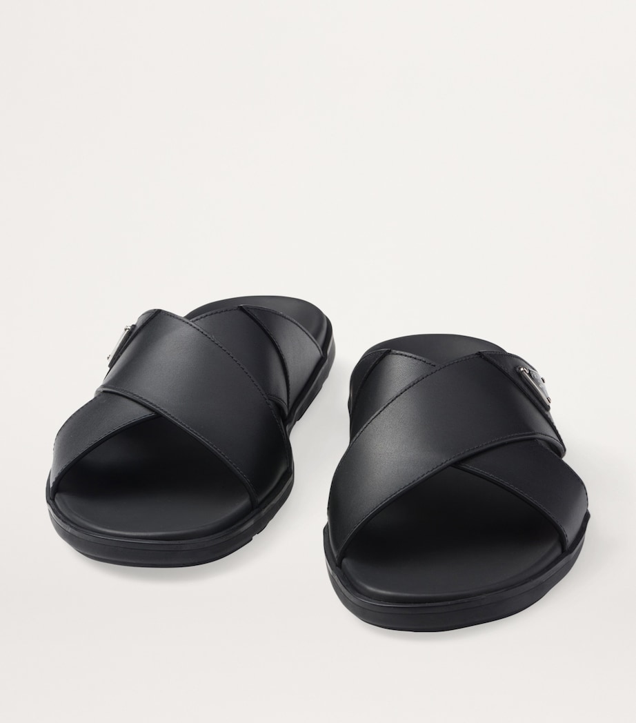 Leather Crossover Sandals F0002 Image 6