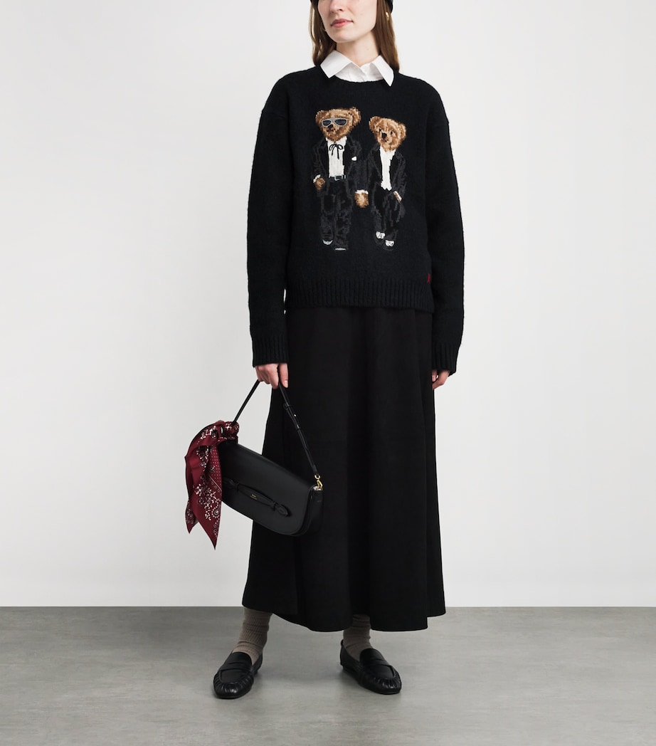 Wool-Blend Ralph and Ricky Bear Sweater POLO BLACK MULTI Image 2