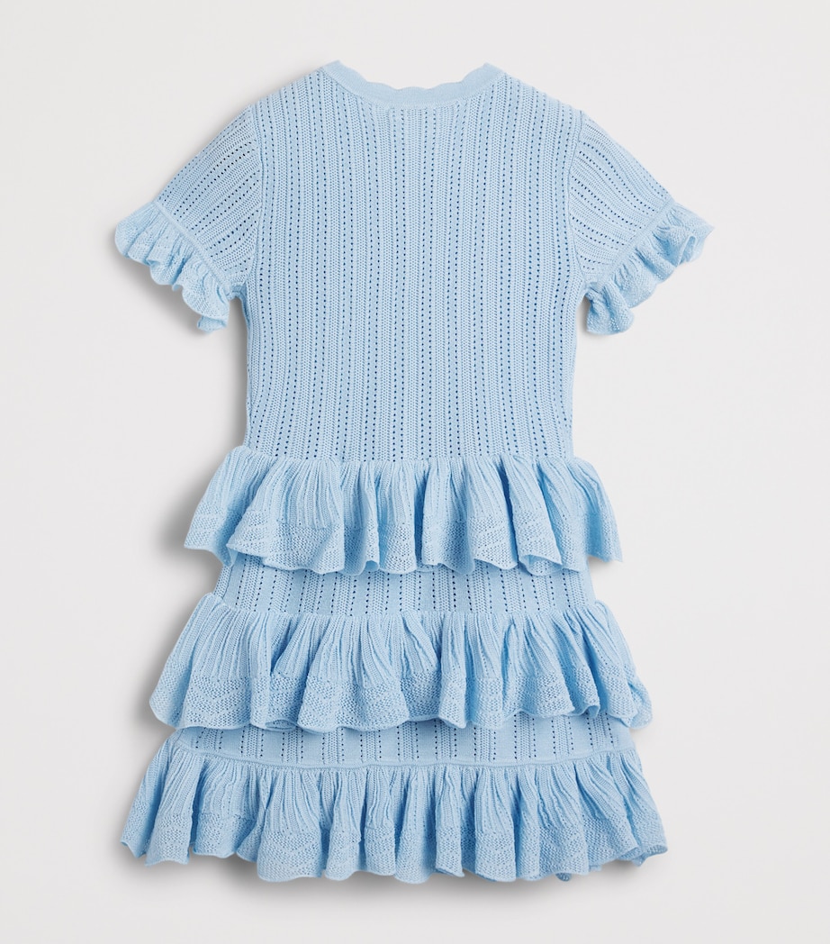 Self-Portrait Kids Knitted Tiered Dress (4-12 Years) Image 2