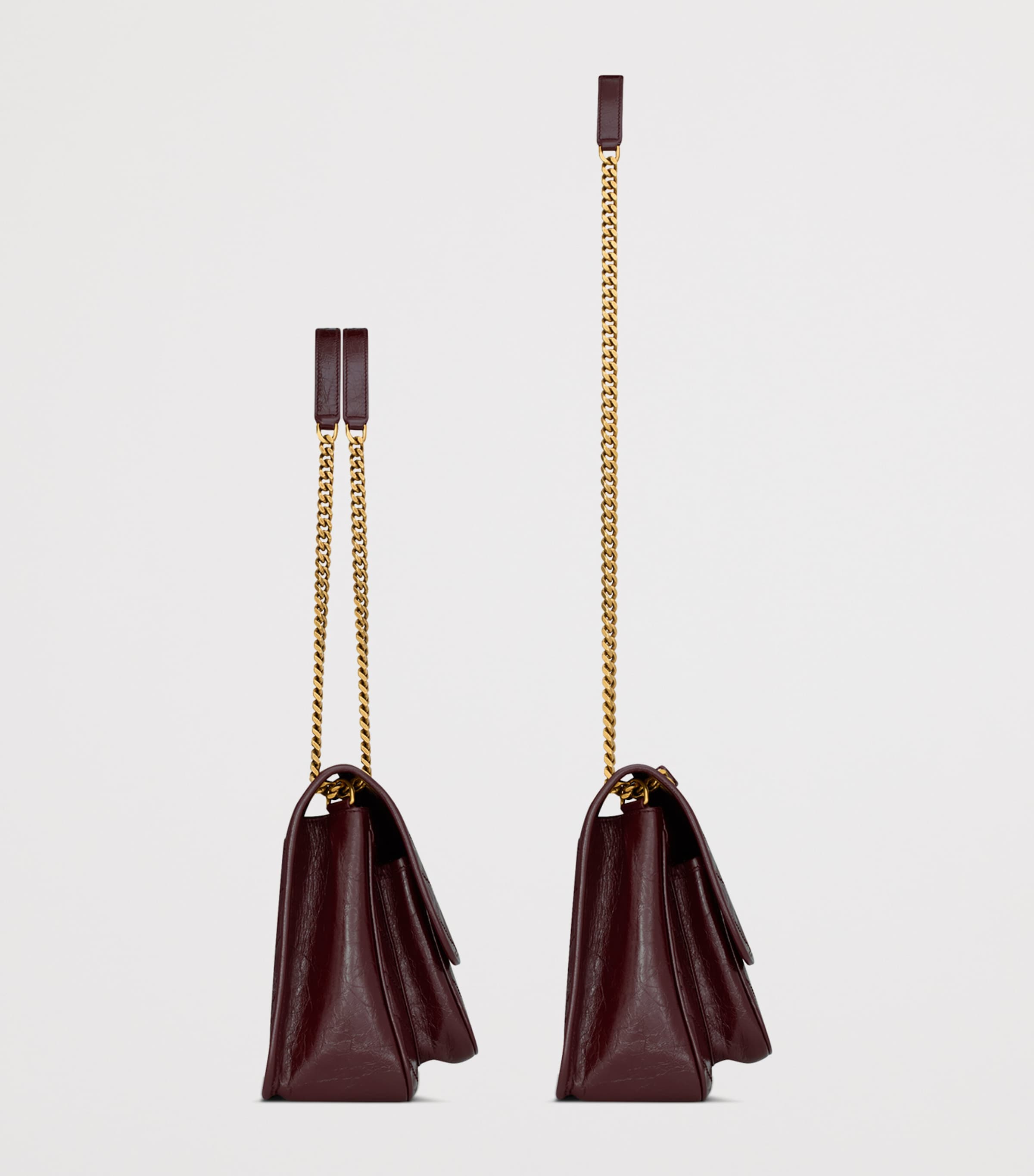 Saint Laurent Burgundy Medium Leather Niki Shoulder Bag | Harrods US