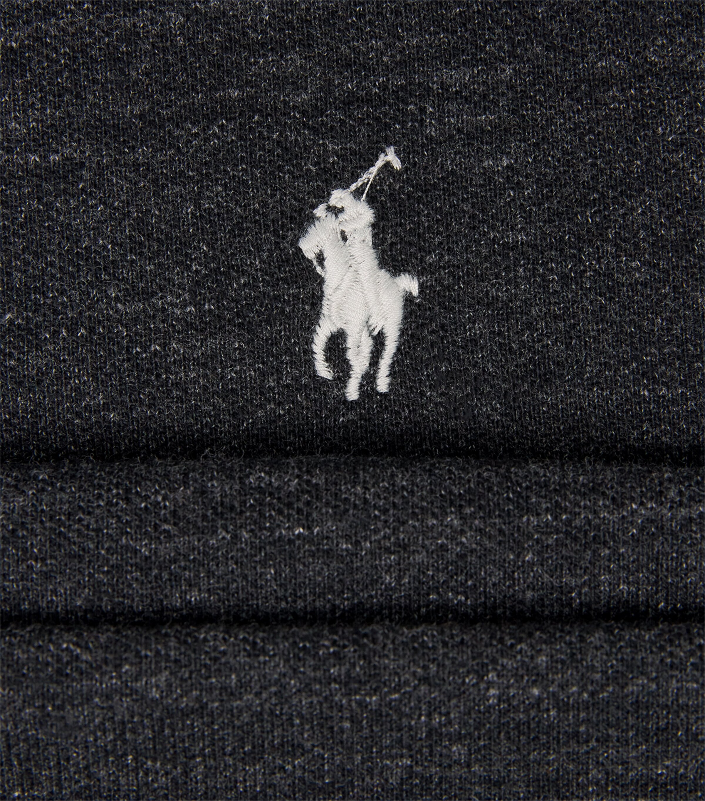 Polo Ralph Lauren Mens Cotton Mesh Slim-Fit Polo Shirt Black Marl Heather Image 6