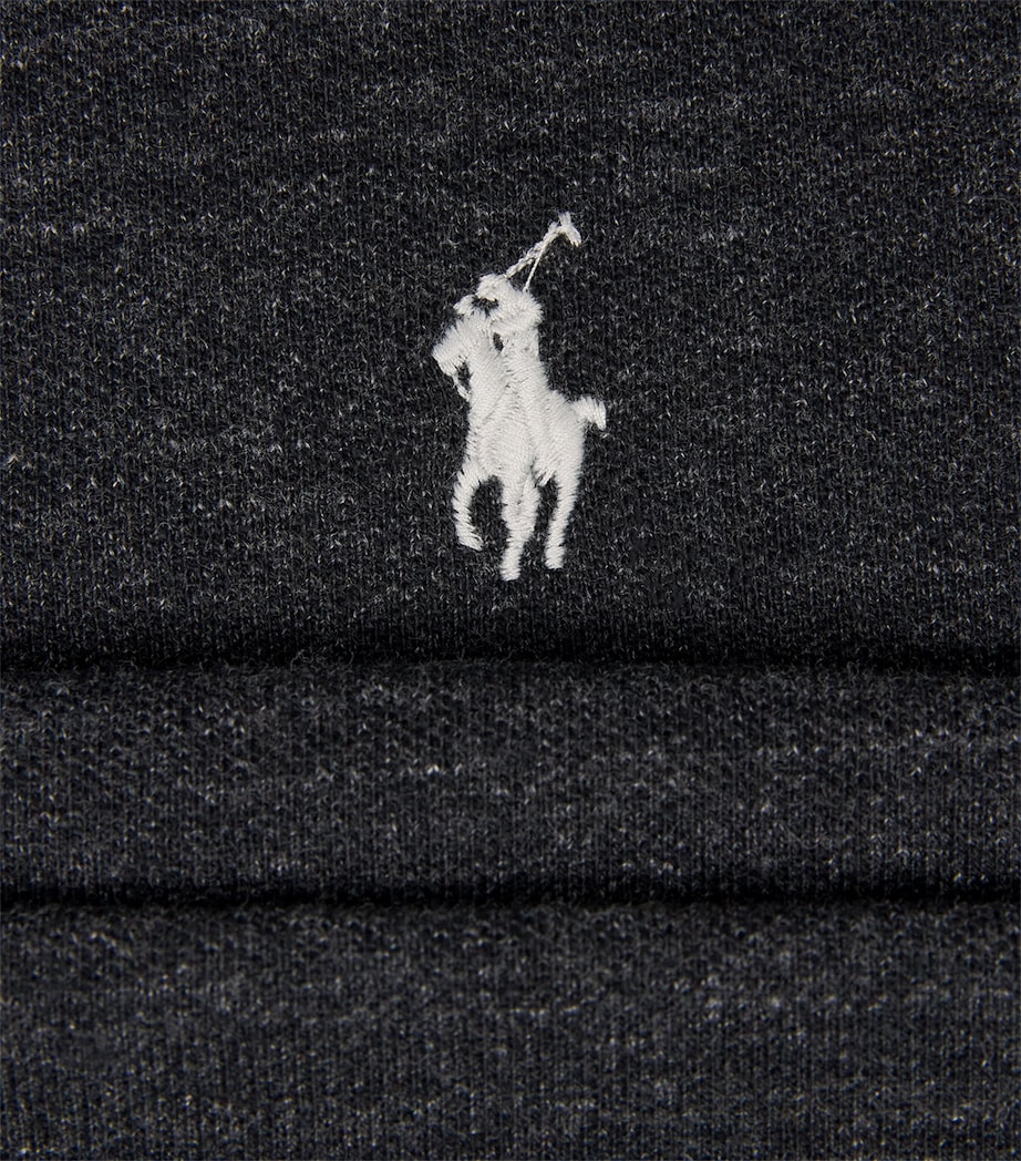 Polo Ralph Lauren Mens Cotton Mesh Slim-Fit Polo Shirt Black Marl Heather Image 6