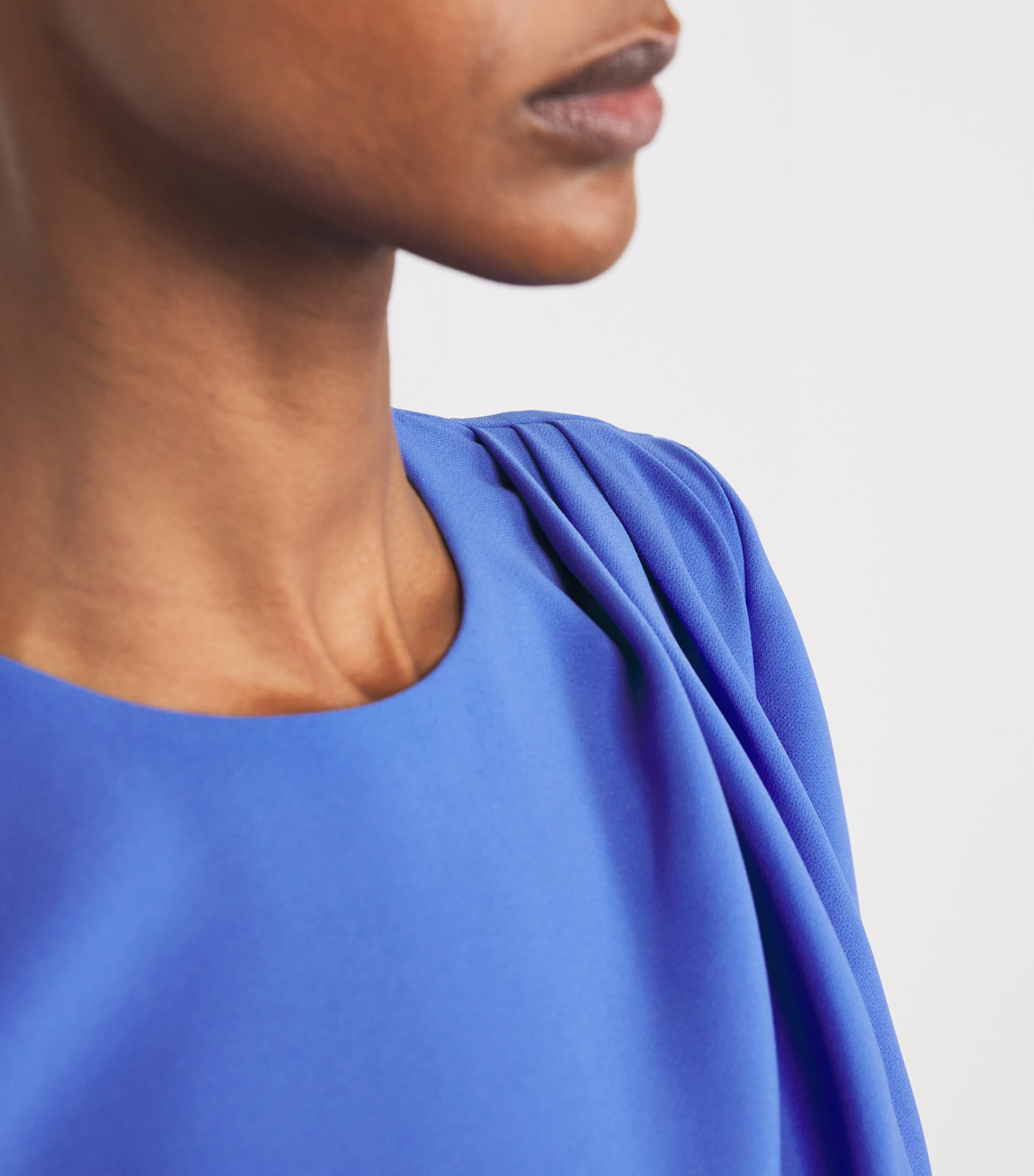 Draped Belted Midi Dress 474 BLUEBELL Image 6