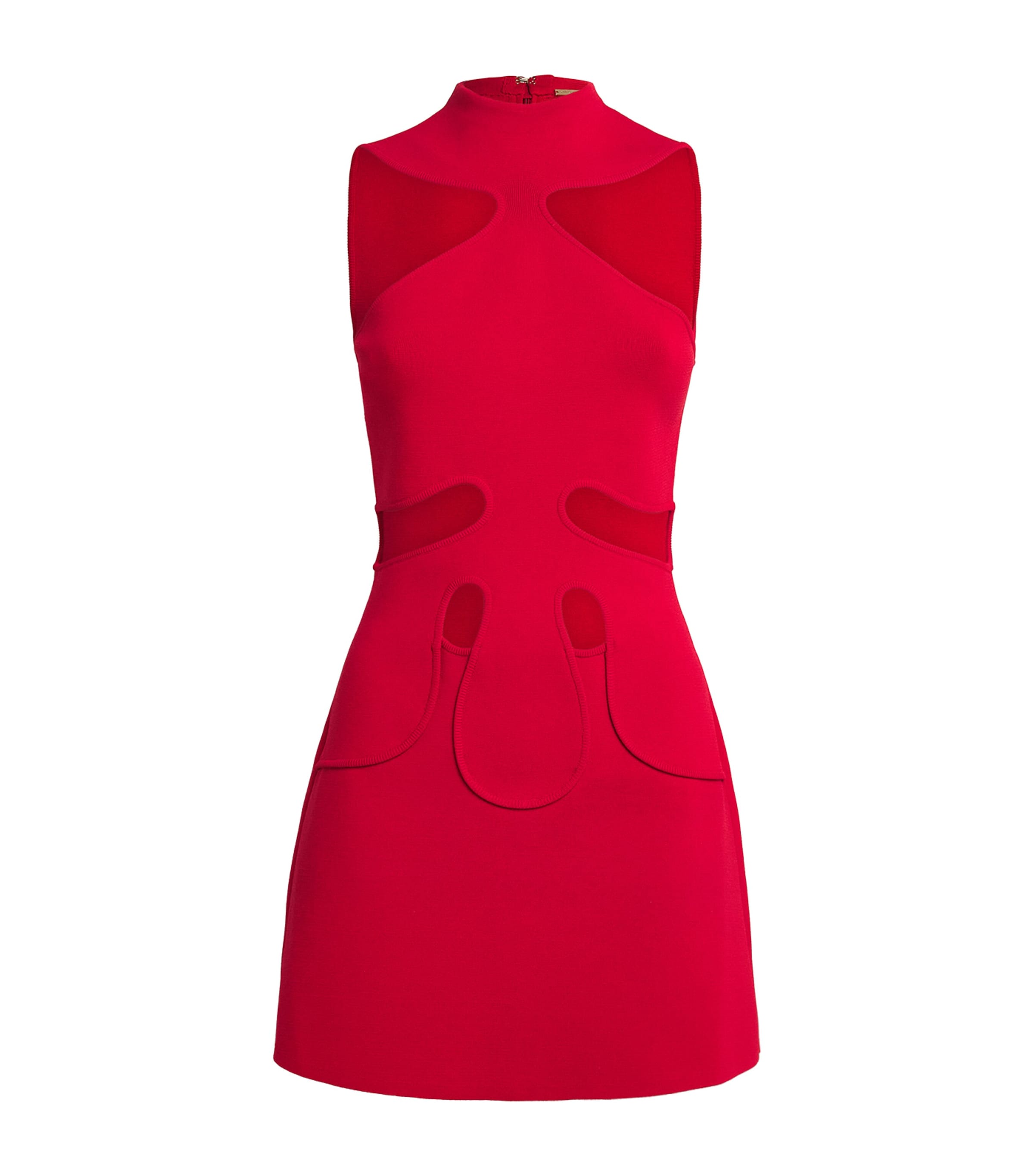Cult Gaia Knitted Lillie Mini Dress In Red