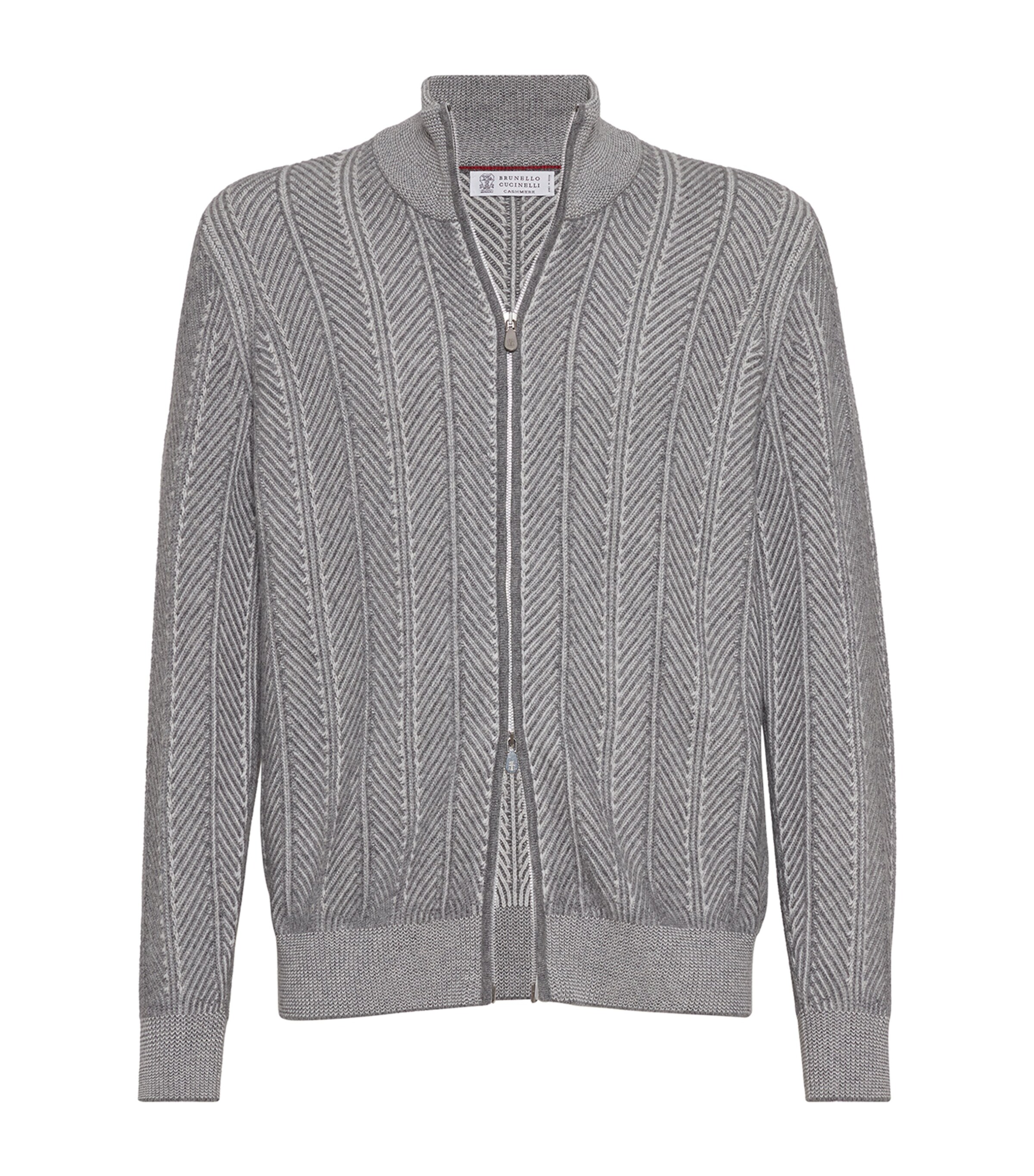 Brunello Cucinelli Cashmere Stitched-Detail Cardigan | Men Clothing | Knitwear | Cardigans | Cashmere | Designers | Brunello Cucinelli