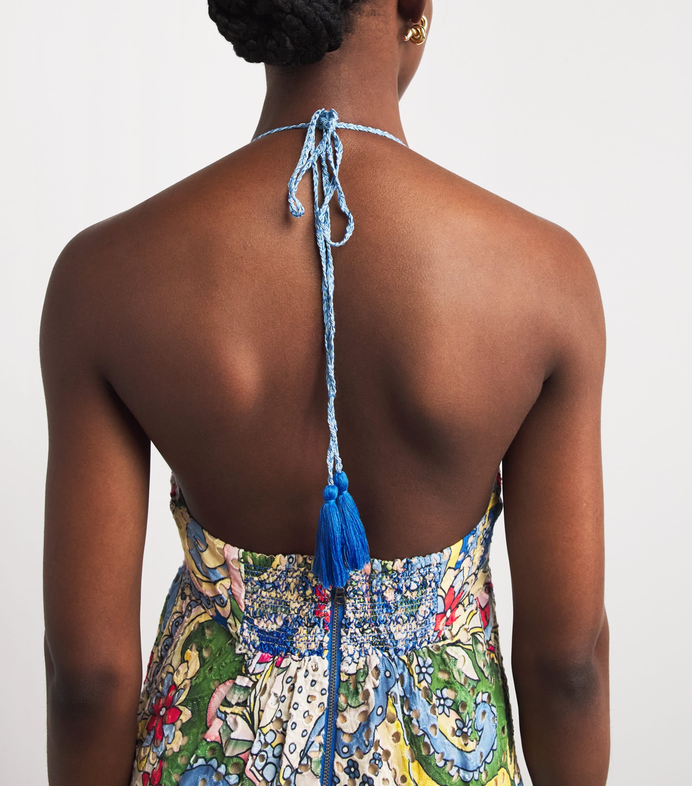 Alice+Olivia Womens Embroidered Karolina Maxi Dress Heat Wave Image 3