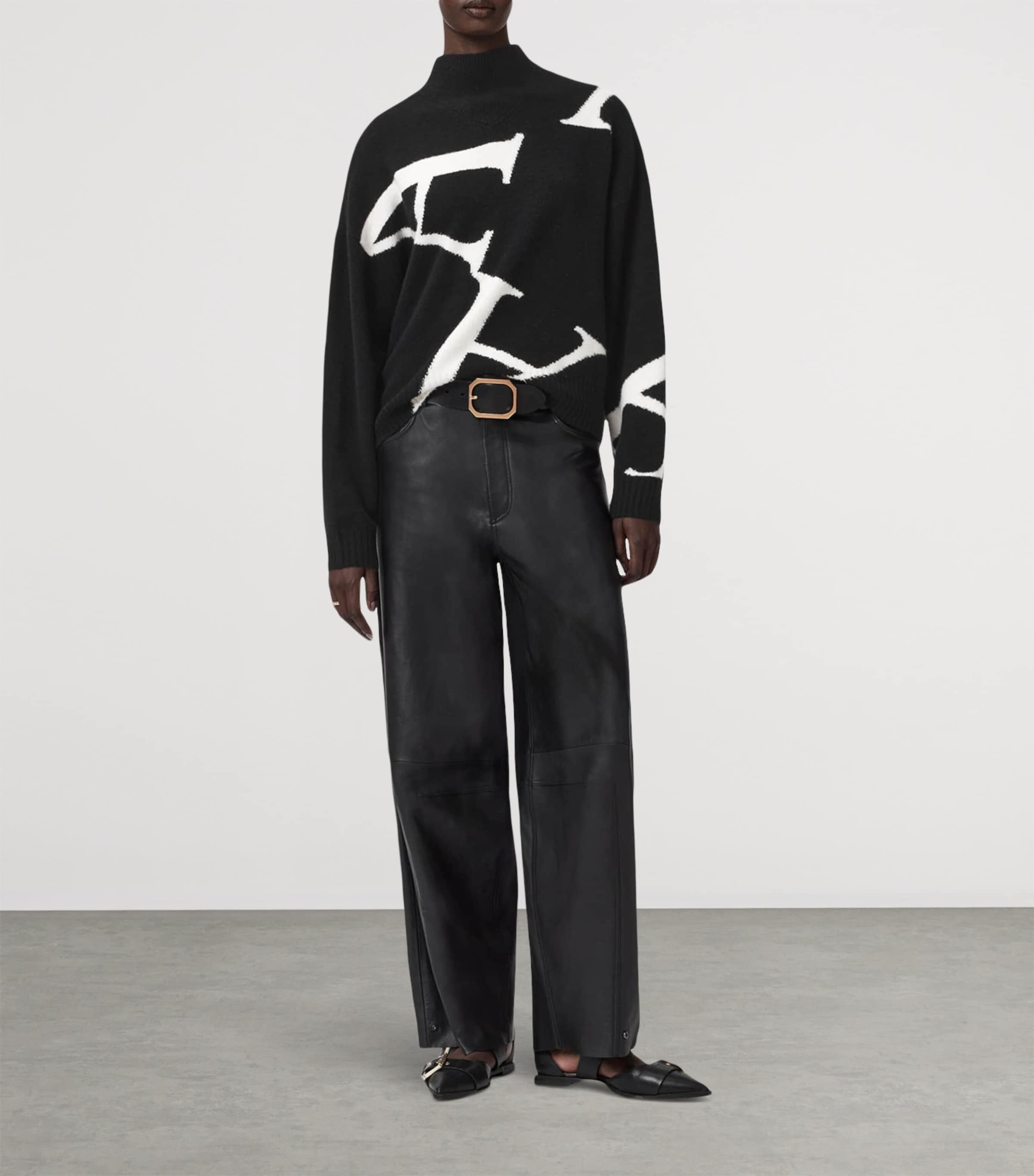 A Star Sweater BLACK/WHITE Image 2