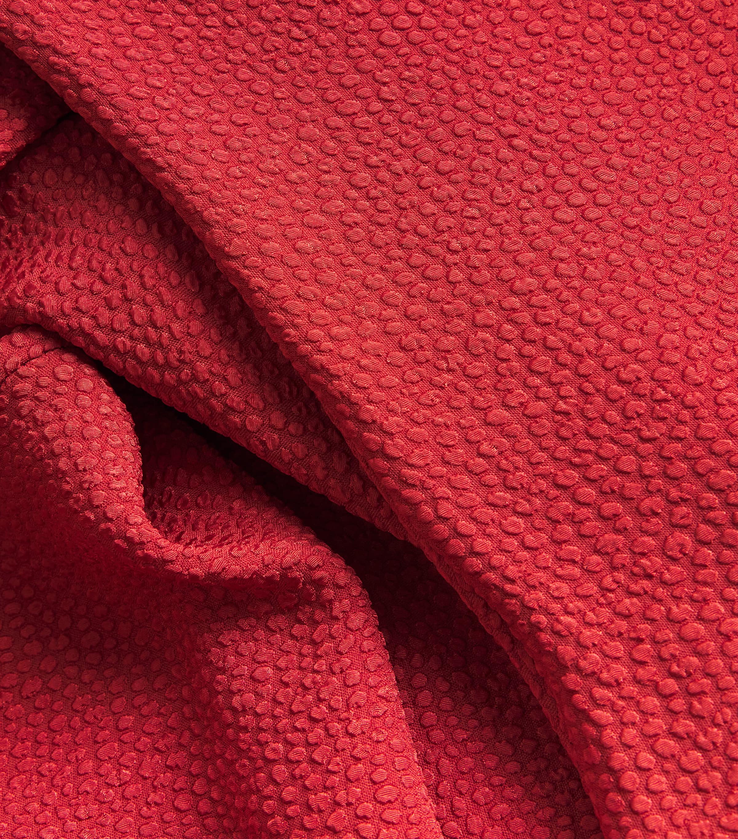 Jacquard Finial Midi Dress CARMINE Image 5