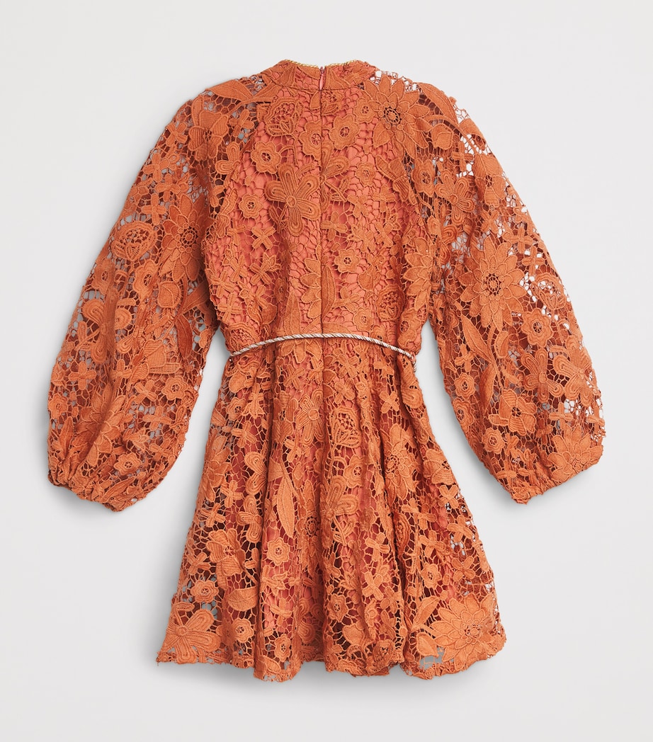 Embroidered Esme Mini Dress (3-16 Years) CINNAMON Image 2