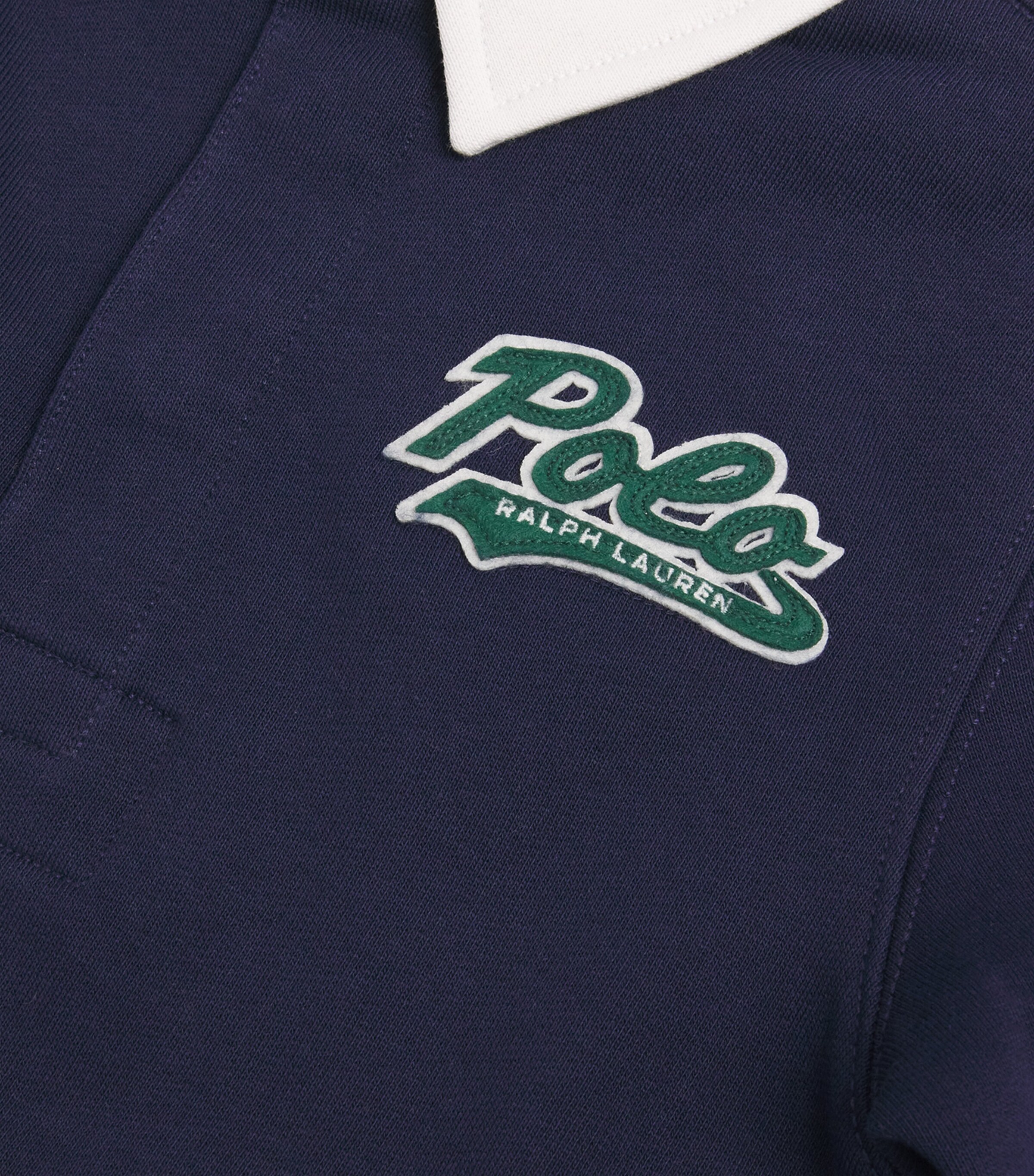 Ralph Lauren Kids Cotton-Blend Rugby Shirt (2-7 Years) Navy Image 3
