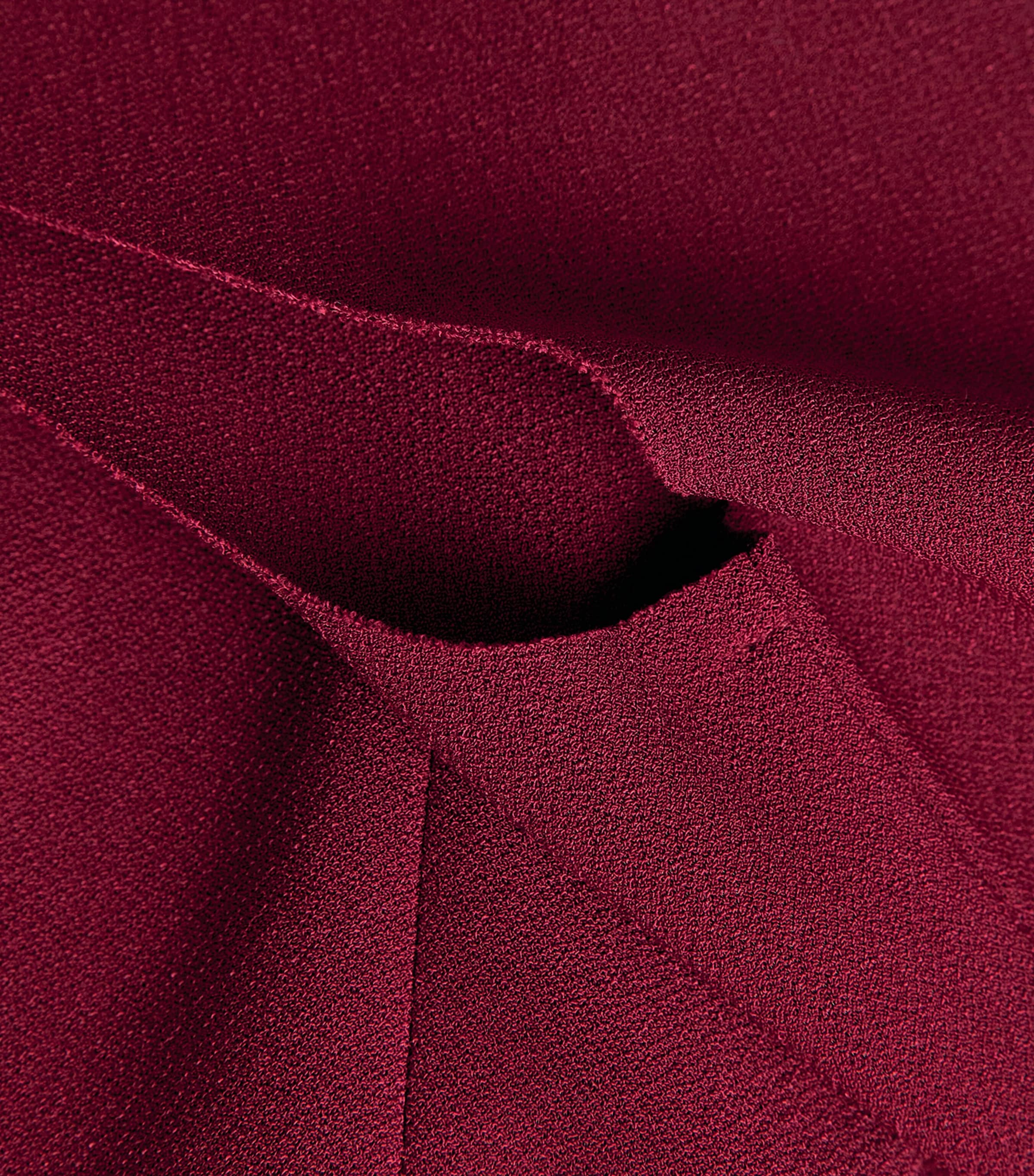 Birrot Womens Lay 2 Draped Midi Dress Burgundy Image 6