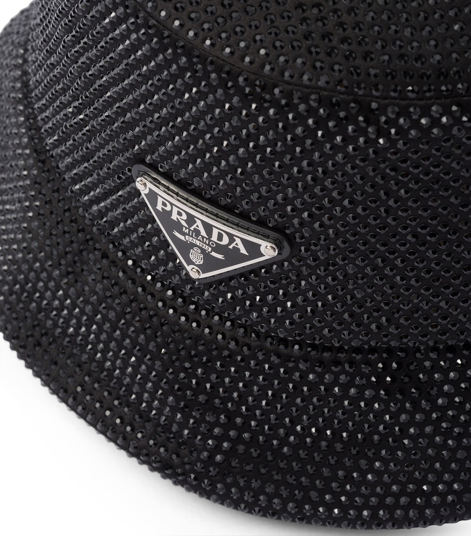 Prada Crystal-Embellished Bucket Hat Image 4