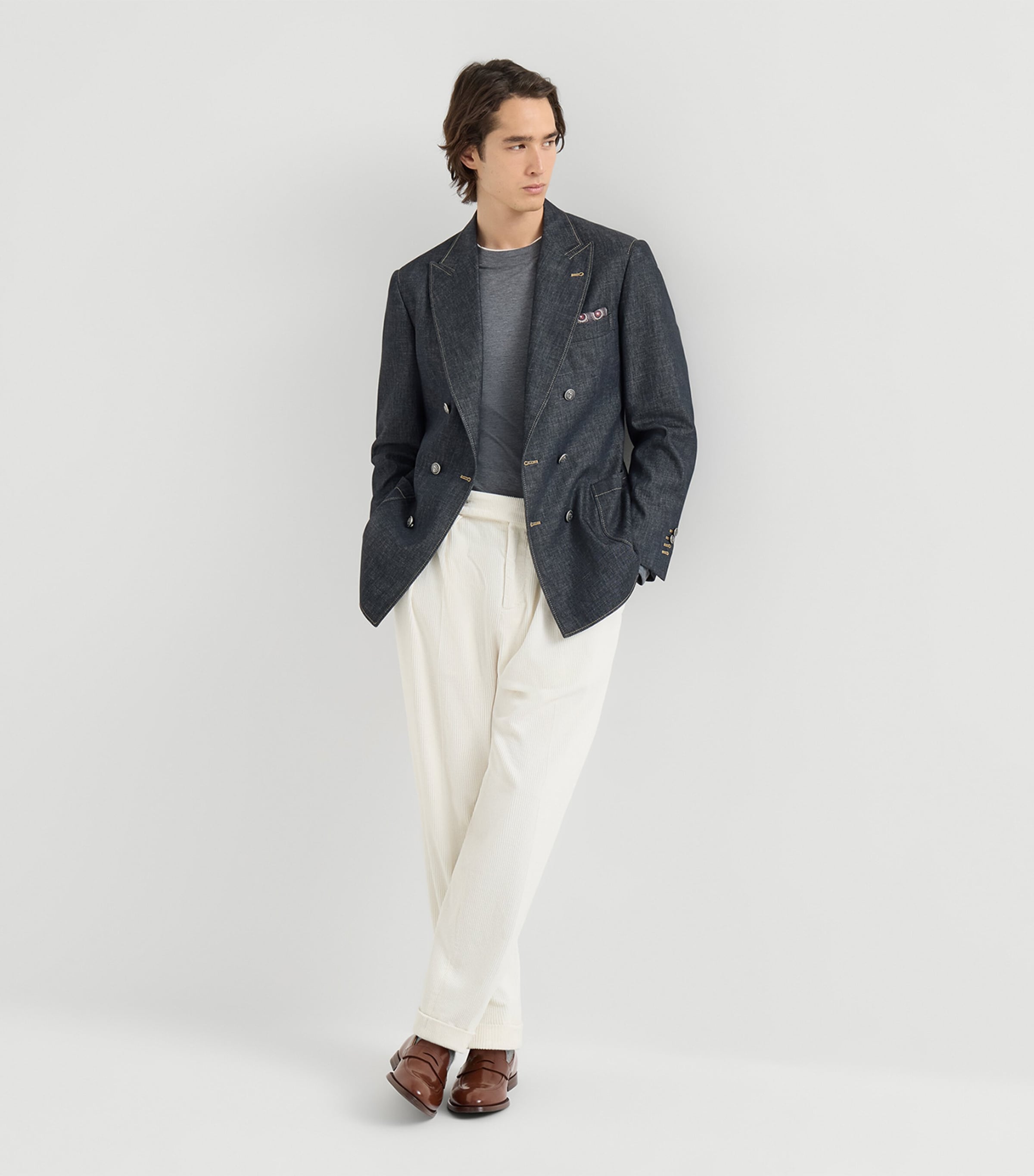 Brunello Cucinelli Leather Penny Loafers Image 3