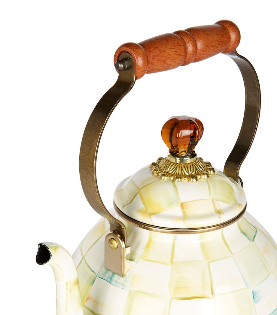 Parchment Check Tea Kettle BEIGE Image 3