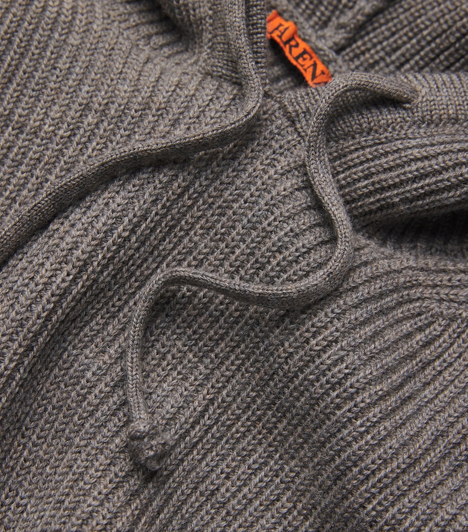 Virgin Wool Knitted Hoodie 260 NOCE Image 5