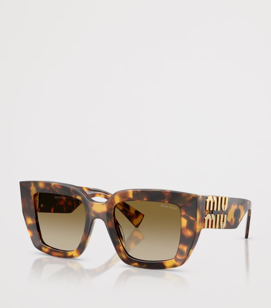 Miu Miu Tortoiseshell Square MU B05S Sunglasses Brown Image 2