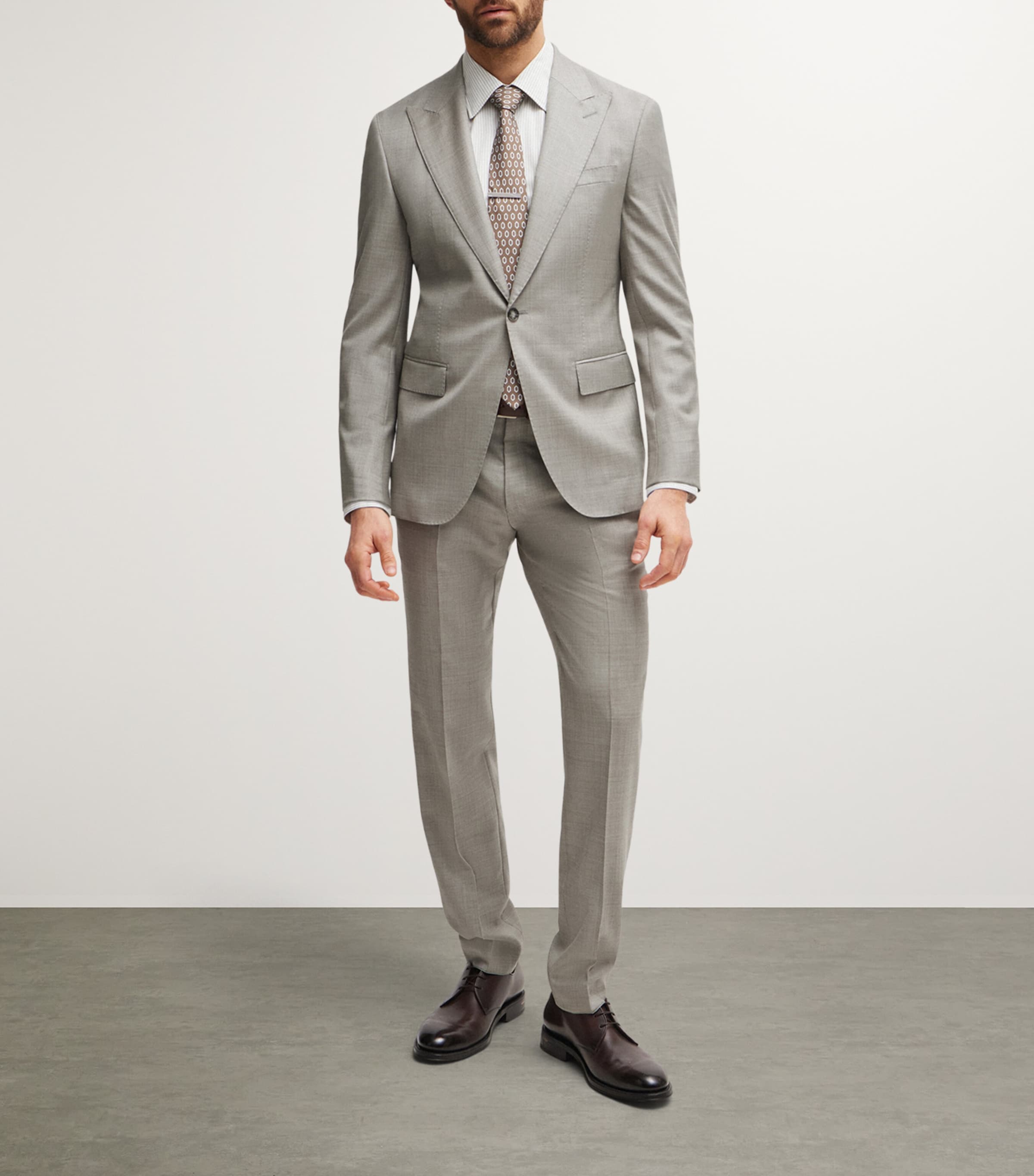 Shop Hugo Boss Virgin Wool Slim 2-piece Suit In Green