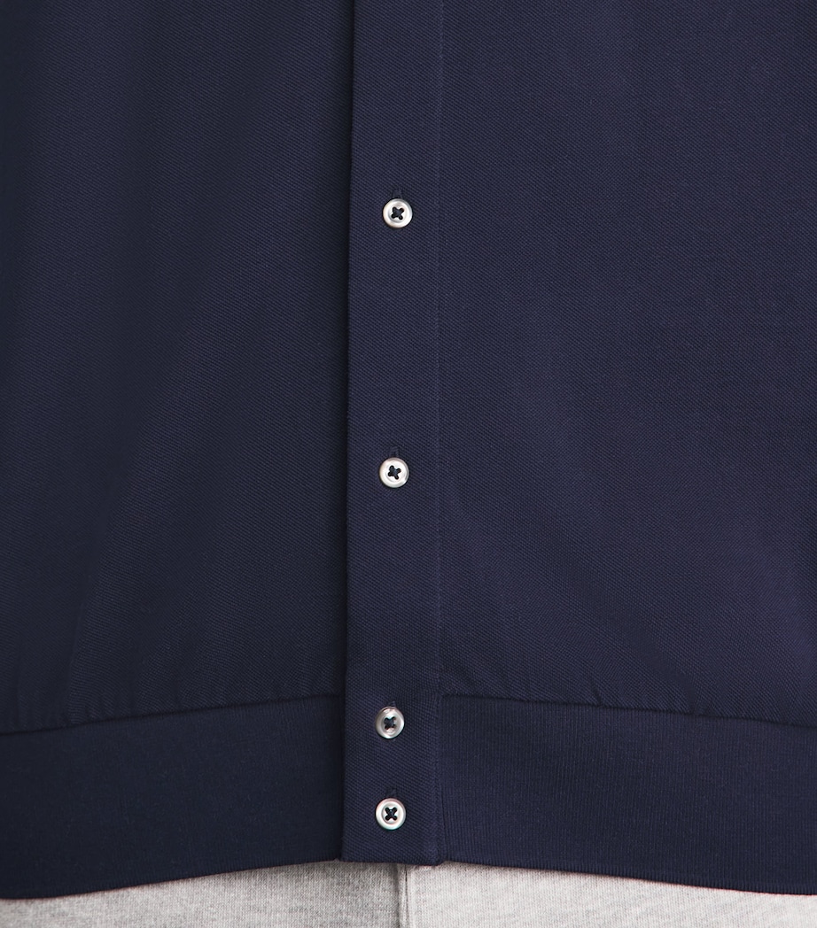 Polo Ralph Lauren Mens Cotton Featherweight Mesh Polo Shirt Aviator Navy Image 3
