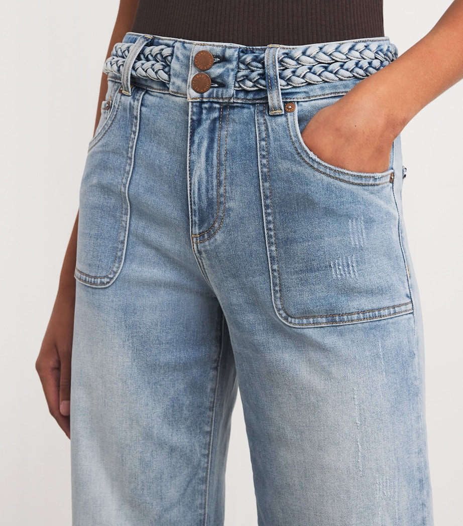 Braided Juno Flared Jeans G458 ANABELL BLUE Image 6