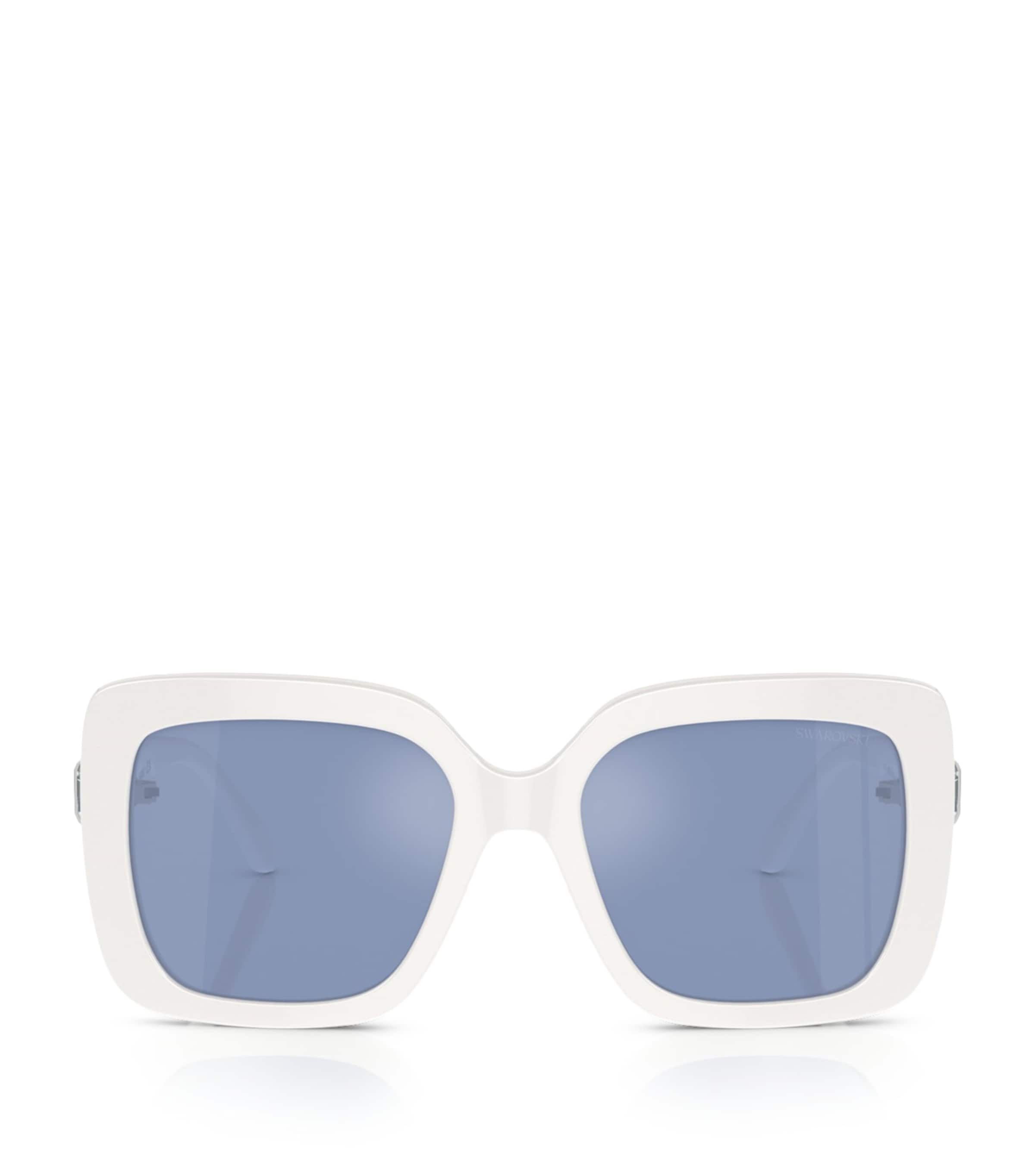 Swarovski Sk6001 Square-frame Acetate Sunglasses In White