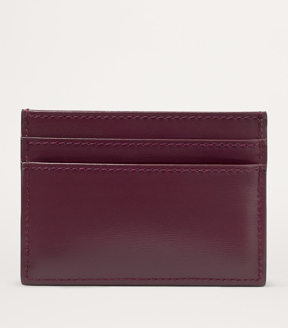 Leather Umika Card Holder GARNET/ANTIQUE SILVE Image 3