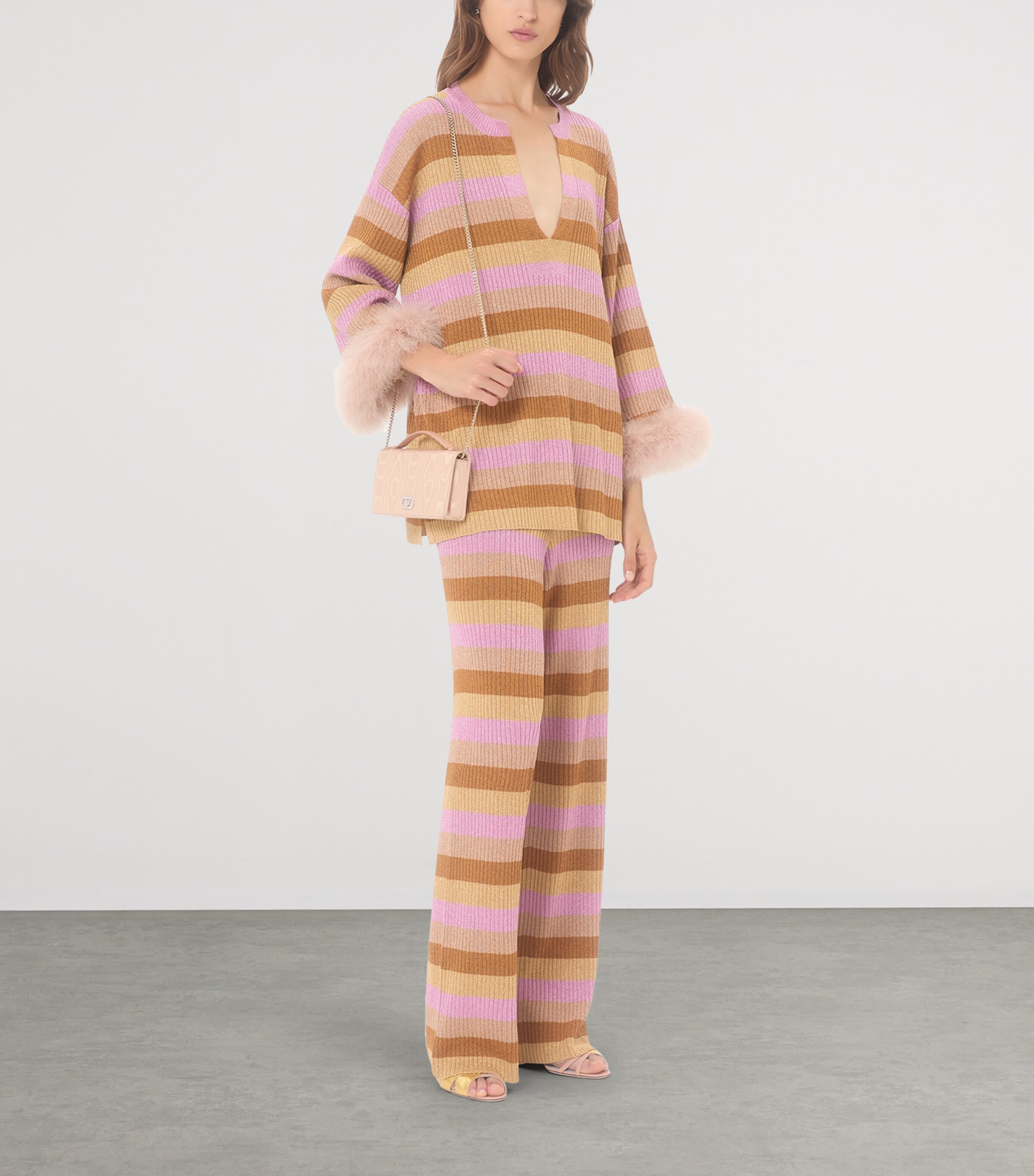 Valentino Garavani Printed Chain Wallet Cxs Image 7